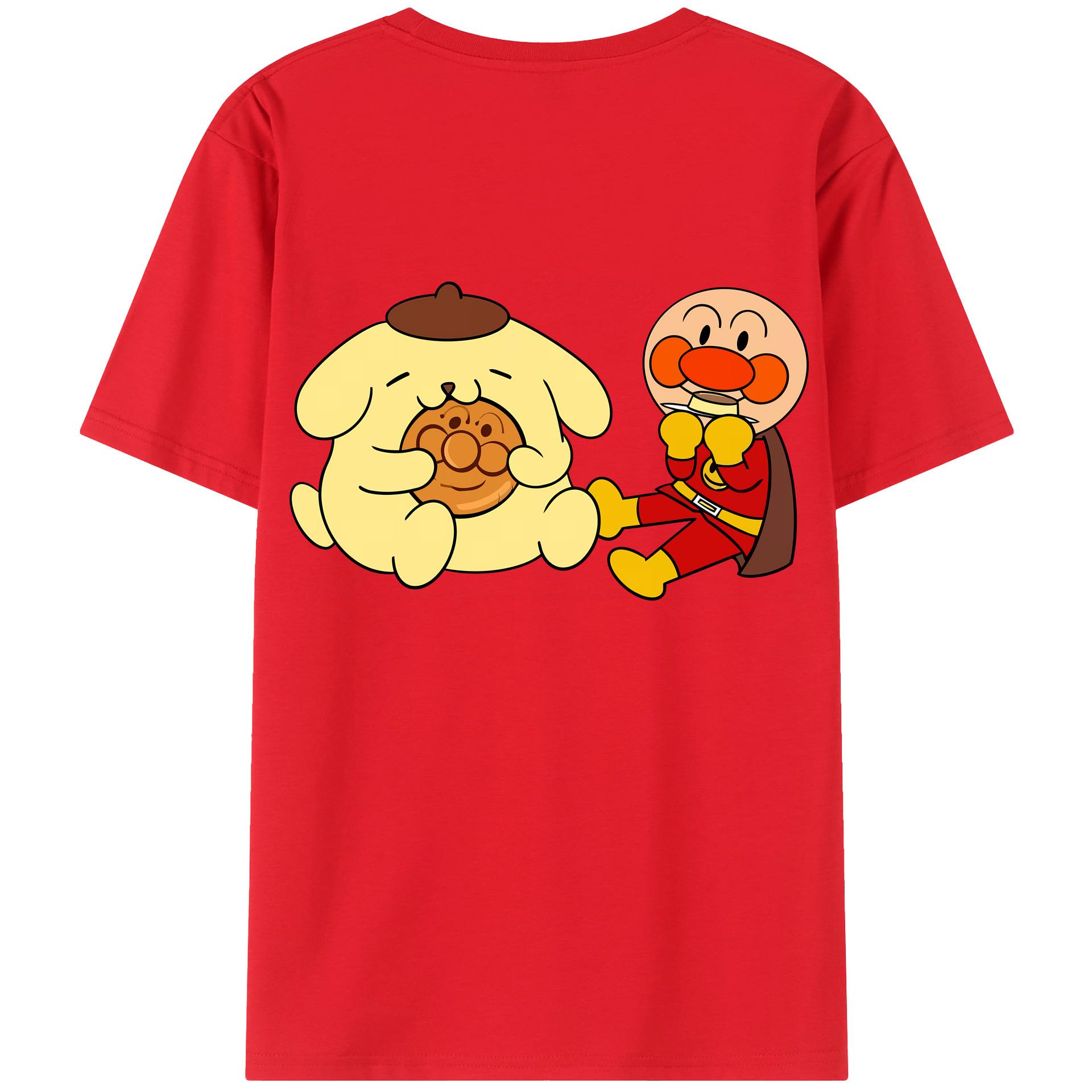 （画像用） アンパンマン Anpanman レディース半袖Tシャツ(バックプリント)
