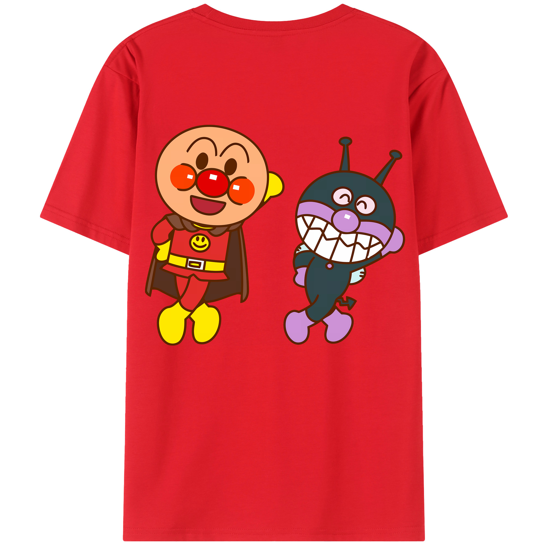 （画像用） アンパンマン Anpanman レディース半袖Tシャツ(バックプリント)