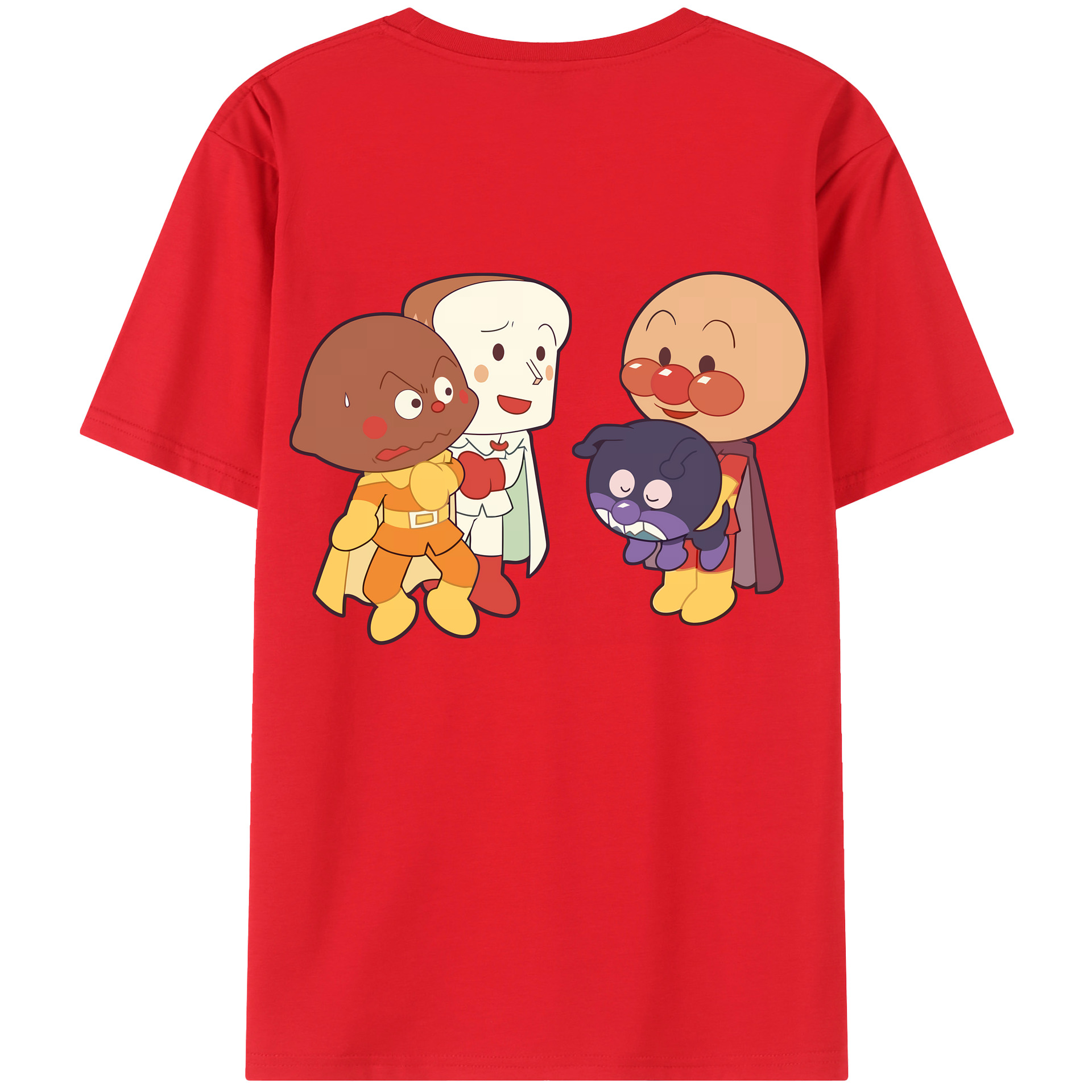 （画像用） アンパンマン Anpanman レディース半袖Tシャツ(バックプリント)