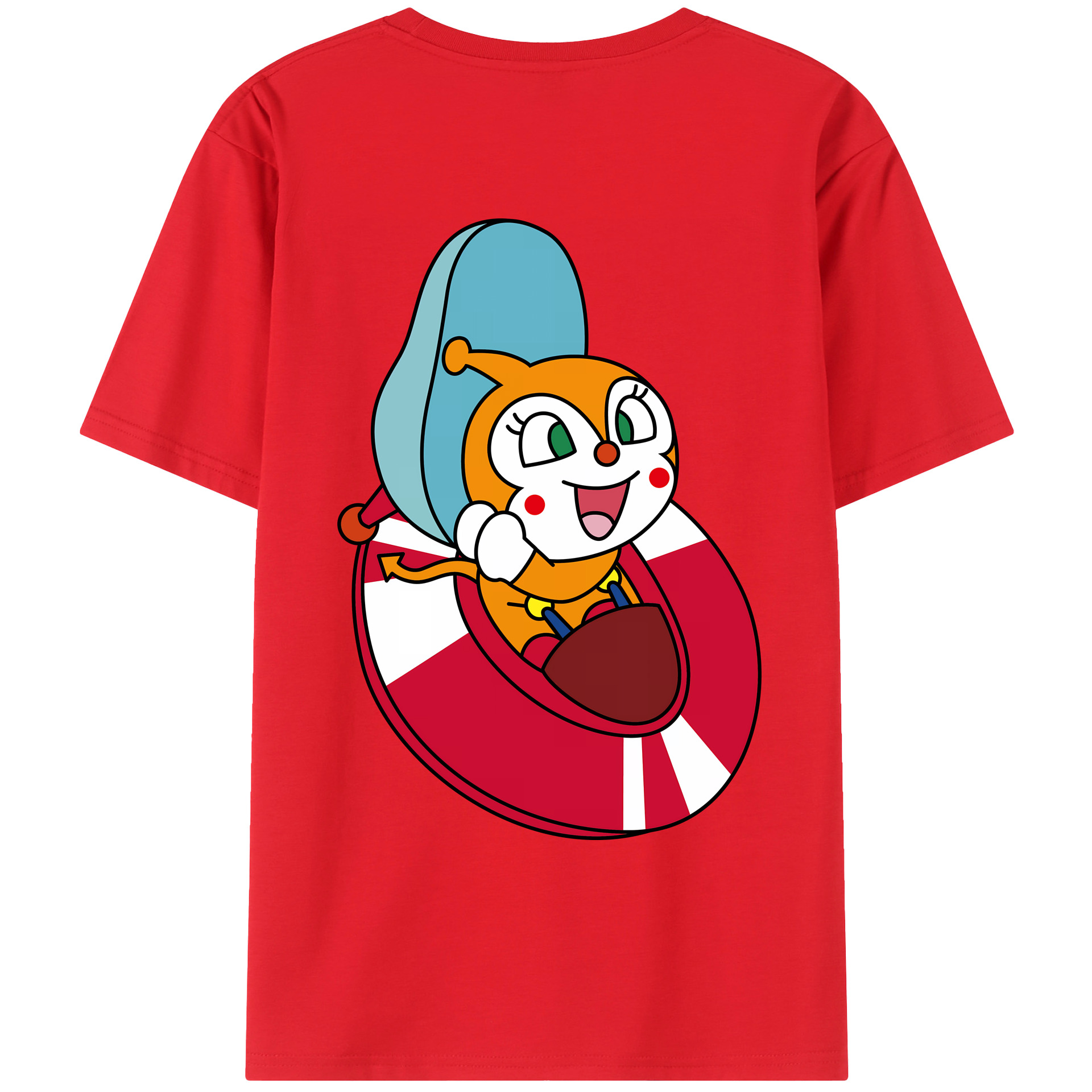 （画像用） アンパンマン Anpanman レディース半袖Tシャツ(バックプリント)