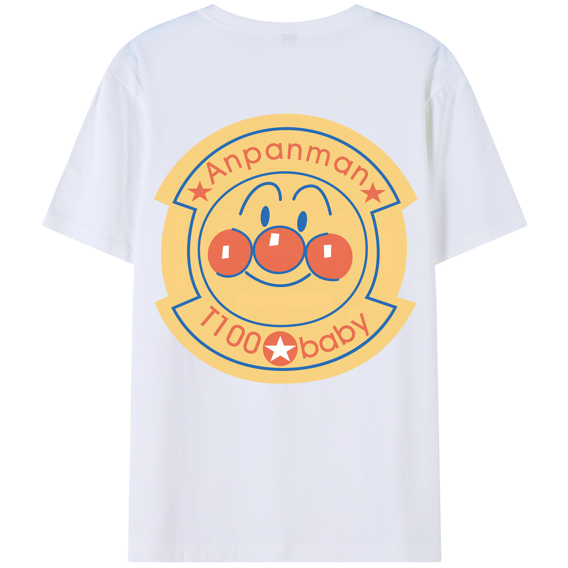 （画像用） アンパンマン Anpanman レディース半袖Tシャツ(バックプリント)