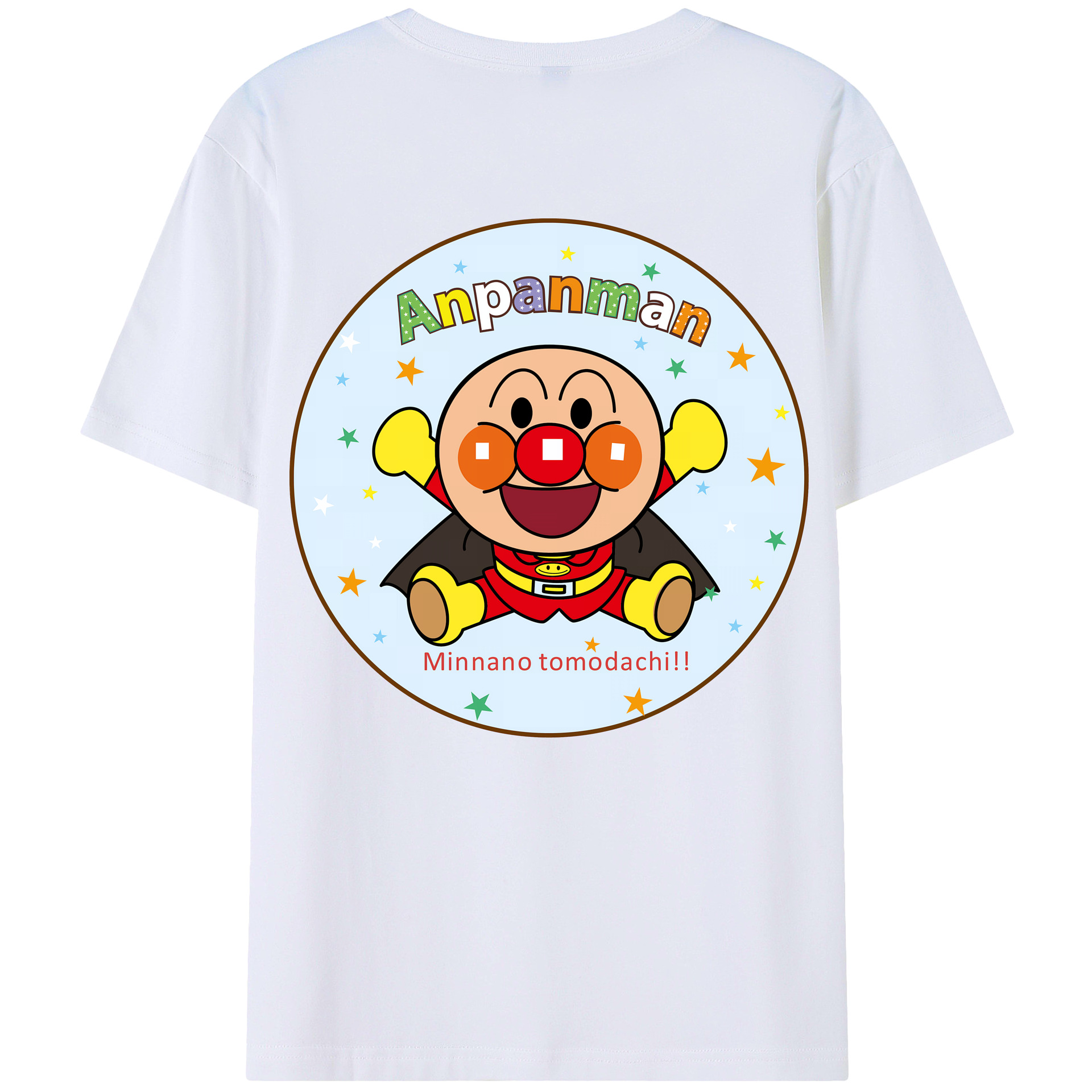 （画像用） アンパンマン Anpanman レディース半袖Tシャツ(バックプリント)