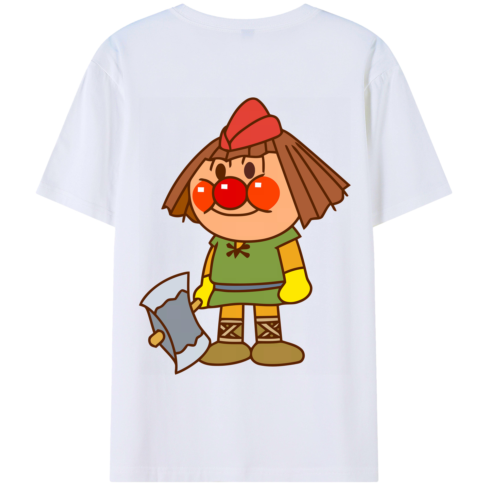 （画像用） アンパンマン Anpanman レディース半袖Tシャツ(バックプリント)