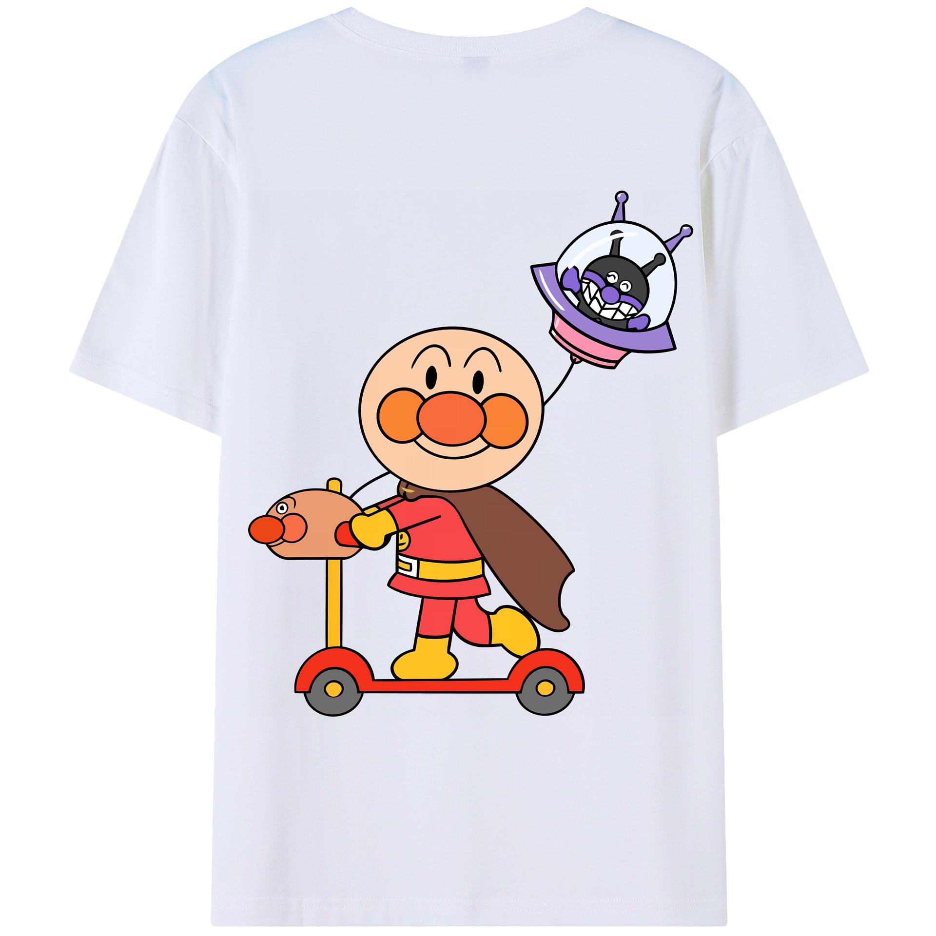 （画像用） アンパンマン Anpanman レディース半袖Tシャツ(バックプリント)