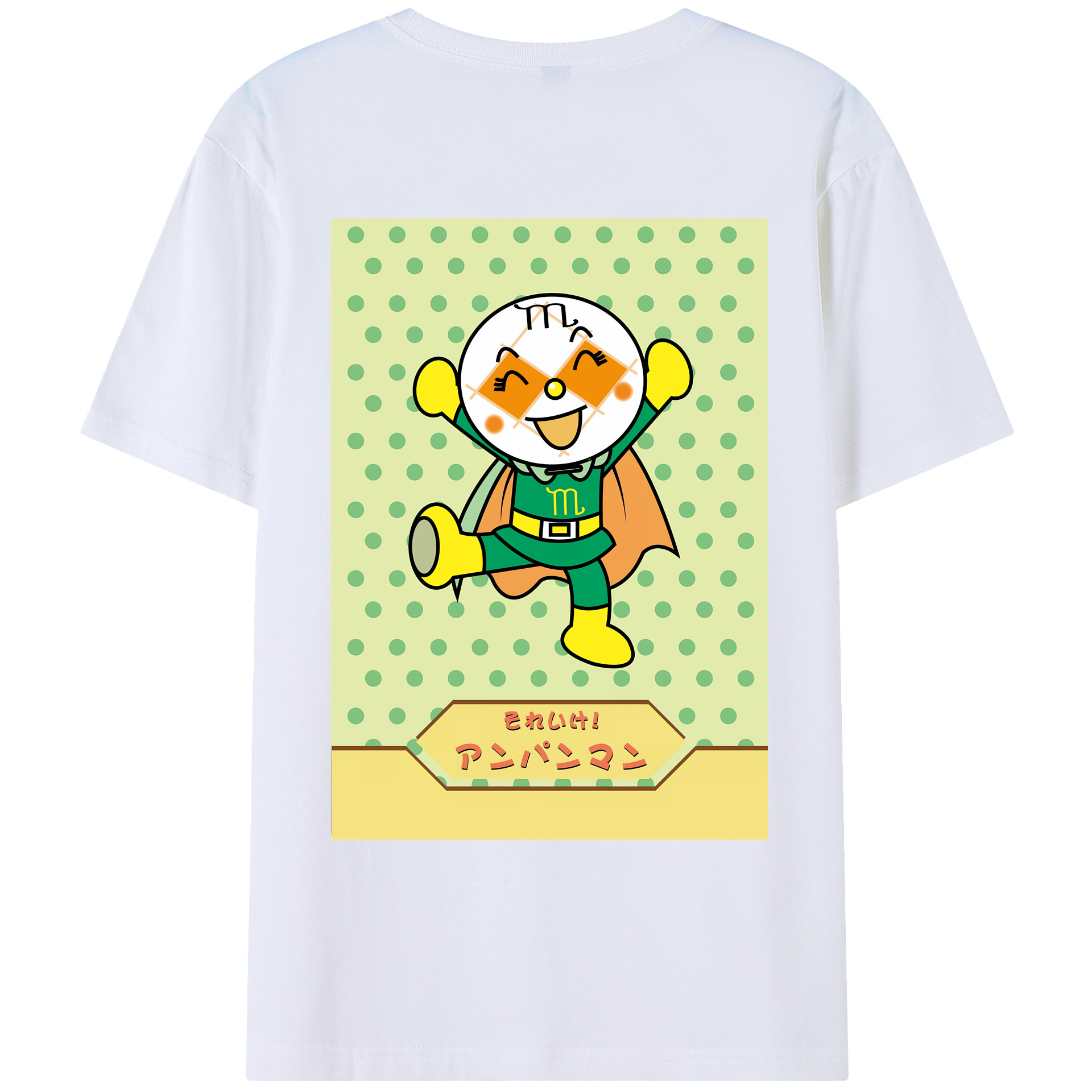 （画像用） アンパンマン Anpanman レディース半袖Tシャツ(バックプリント)