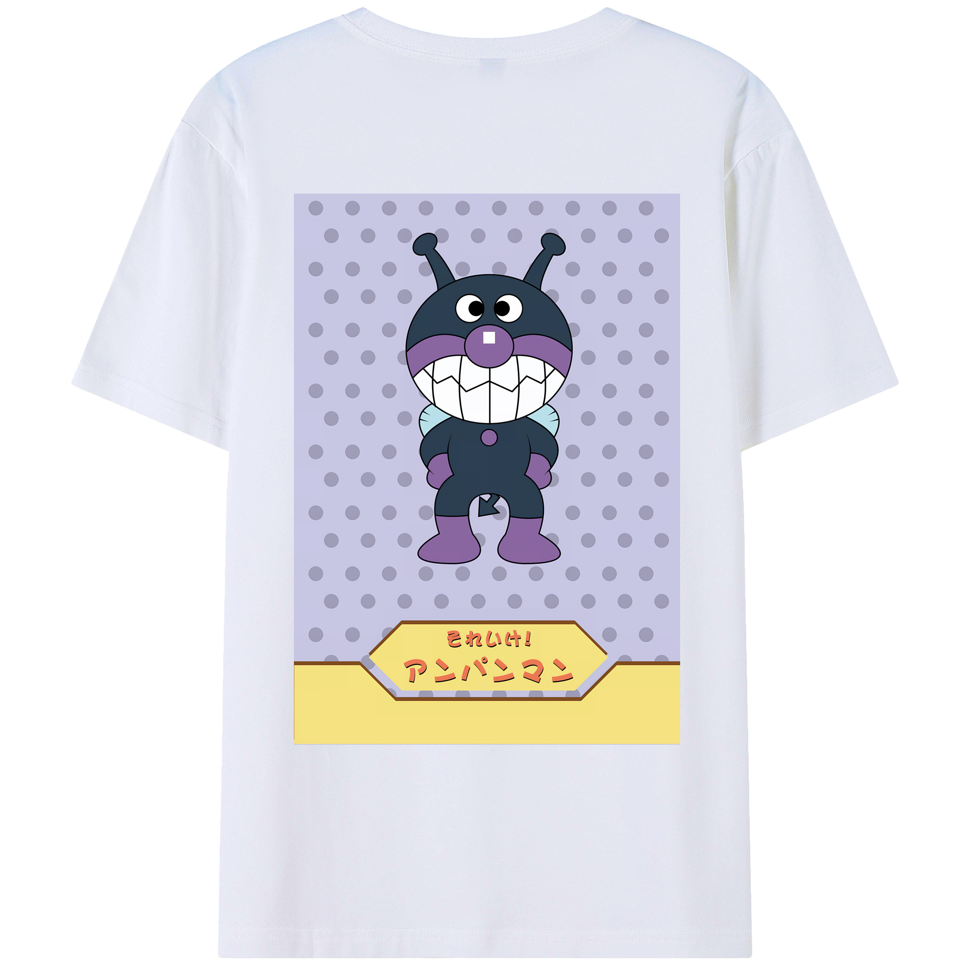 （画像用） アンパンマン Anpanman レディース半袖Tシャツ(バックプリント)
