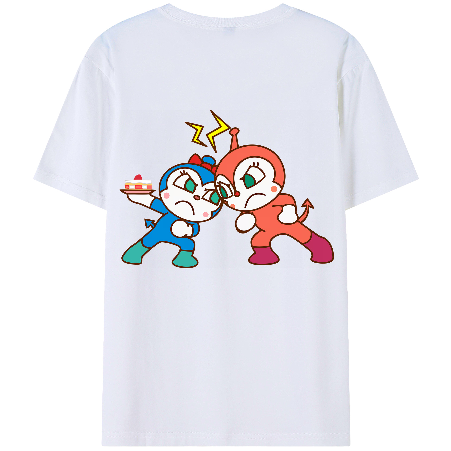 （画像用） アンパンマン Anpanman レディース半袖Tシャツ(バックプリント)