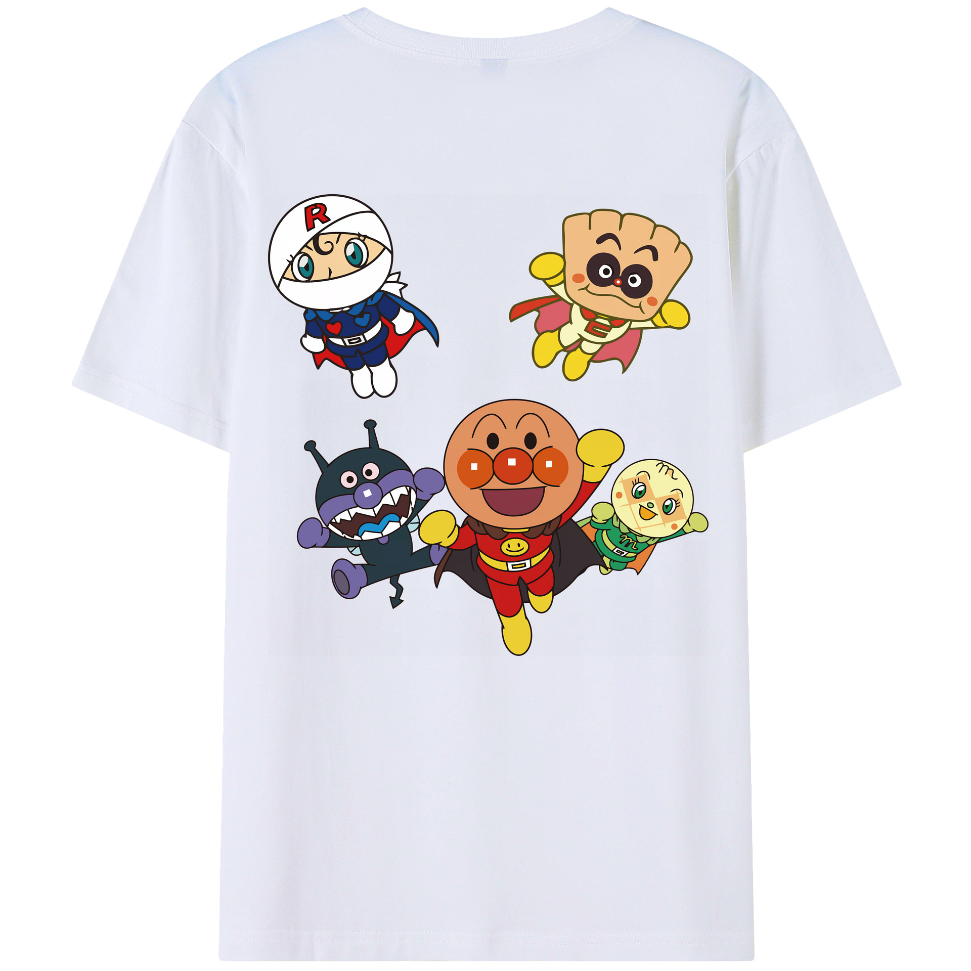 （画像用） アンパンマン Anpanman レディース半袖Tシャツ(バックプリント)