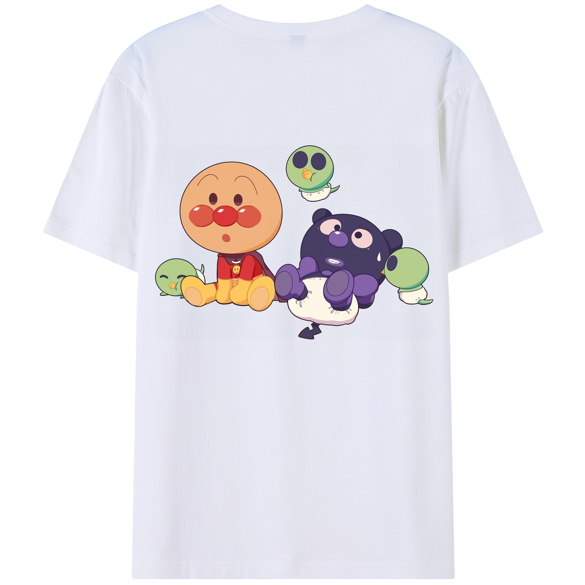 （画像用） アンパンマン Anpanman レディース半袖Tシャツ(バックプリント)