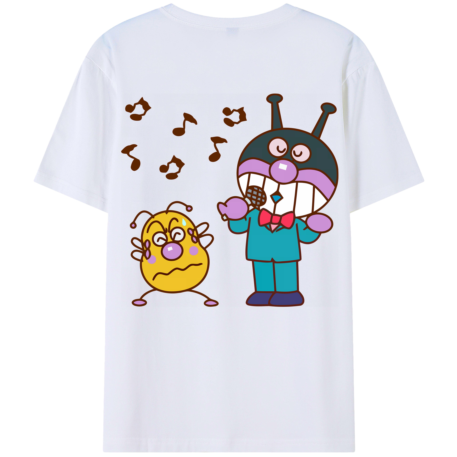 （画像用） アンパンマン Anpanman レディース半袖Tシャツ(バックプリント)