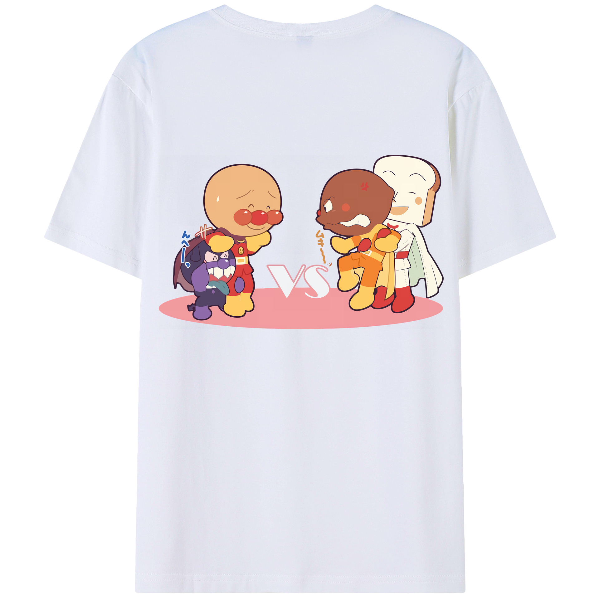 （画像用） アンパンマン Anpanman レディース半袖Tシャツ(バックプリント)