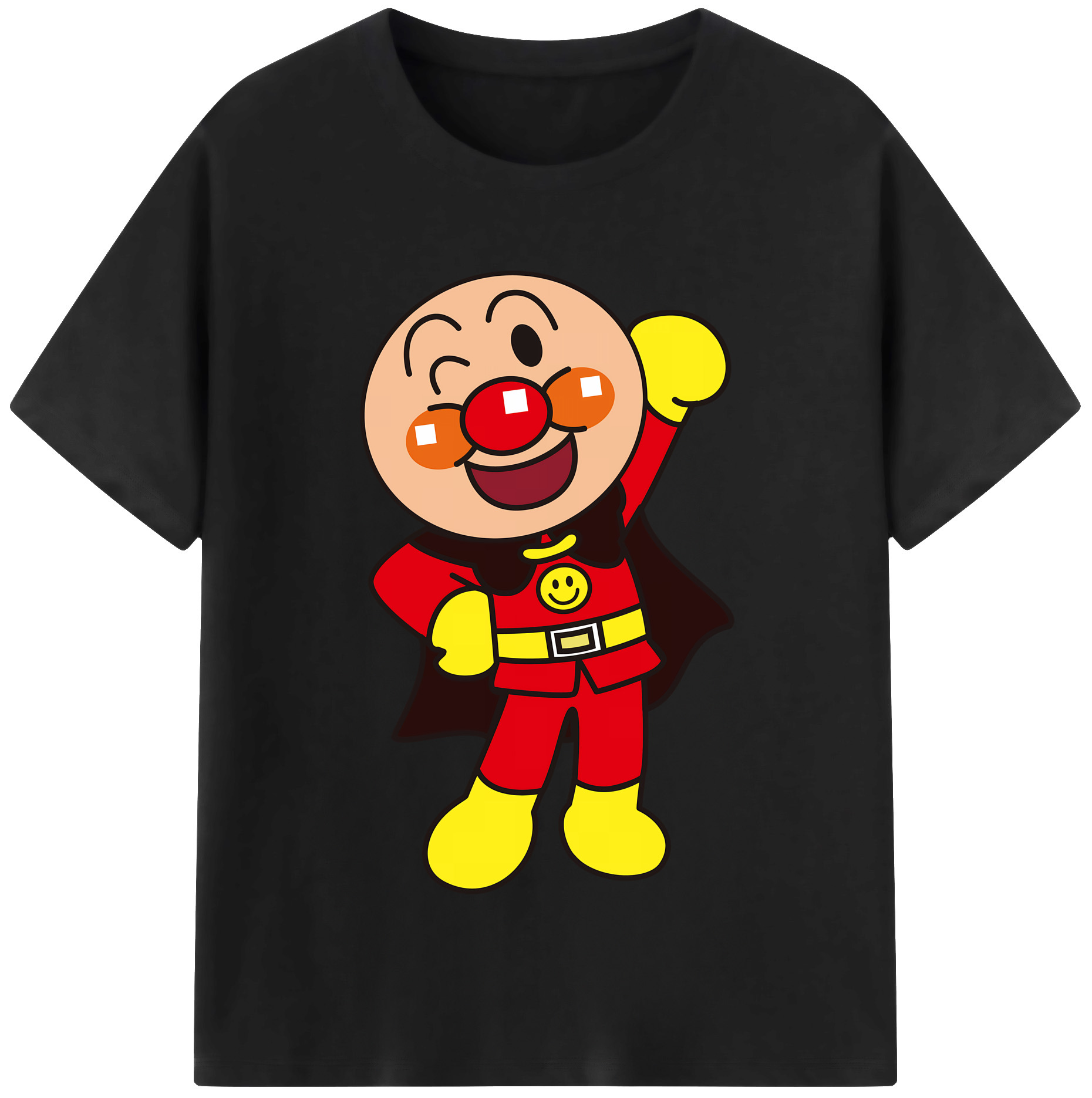 （画像用） アンパンマン Anpanman レディースカジュアルプリントTシャツ（綿100％）