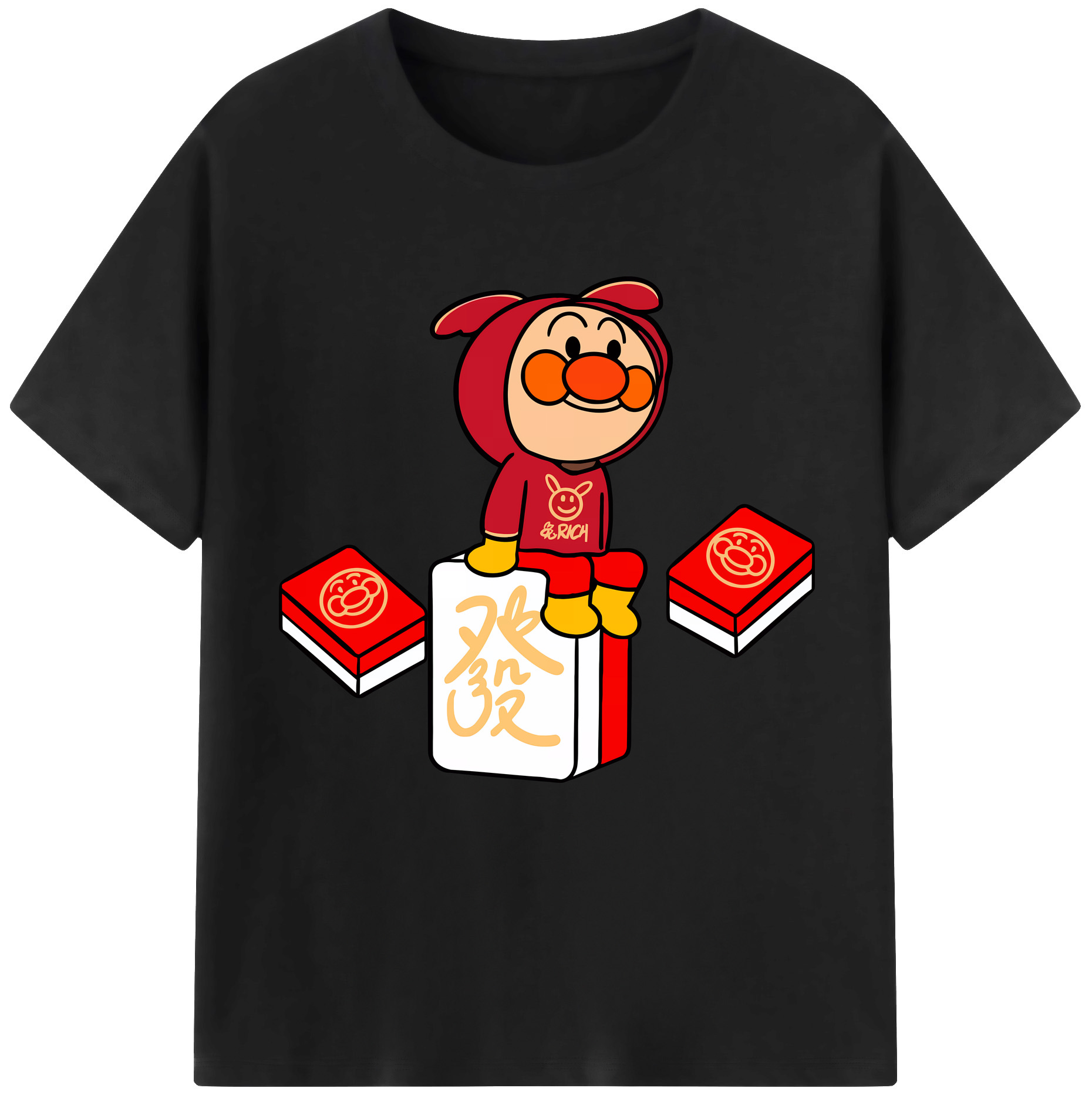（画像用） アンパンマン Anpanman レディースカジュアルプリントTシャツ（綿100％）