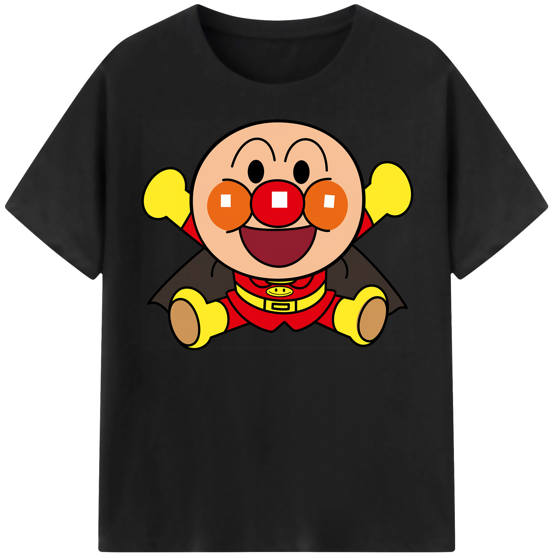 （画像用） アンパンマン Anpanman レディースカジュアルプリントTシャツ（綿100％）
