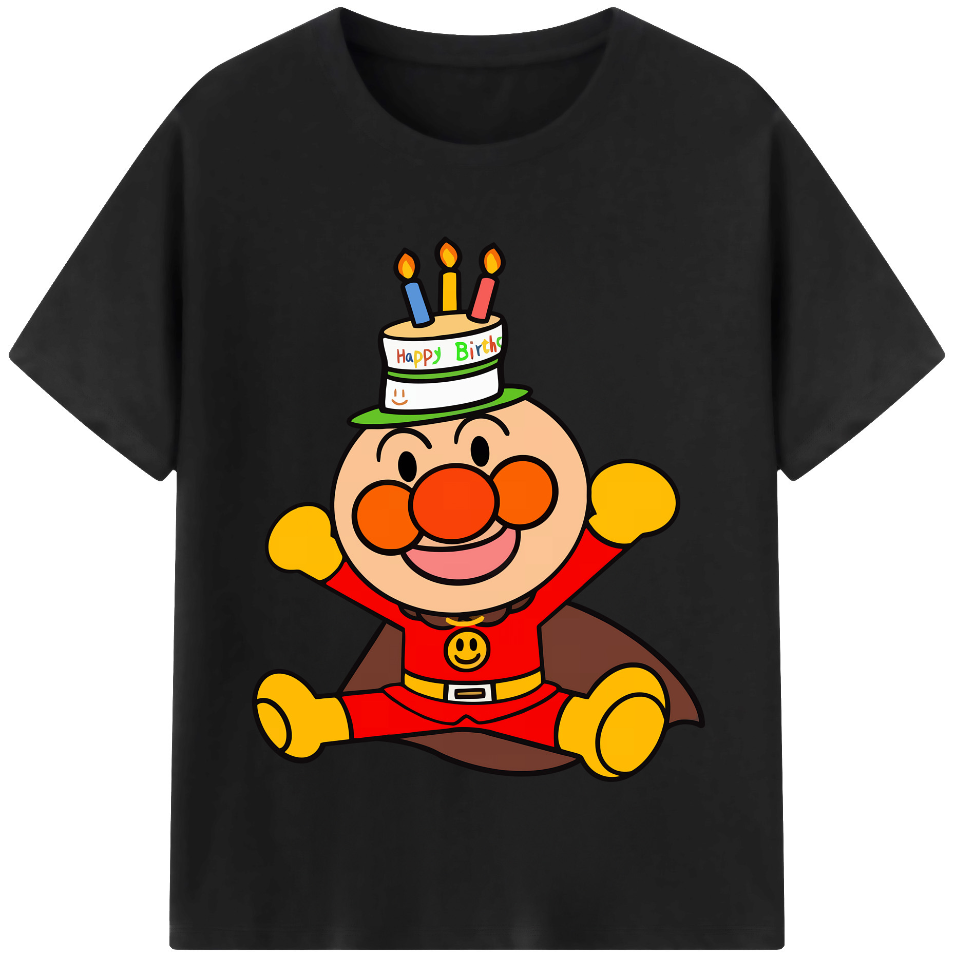 （画像用） アンパンマン Anpanman レディースカジュアルプリントTシャツ（綿100％）