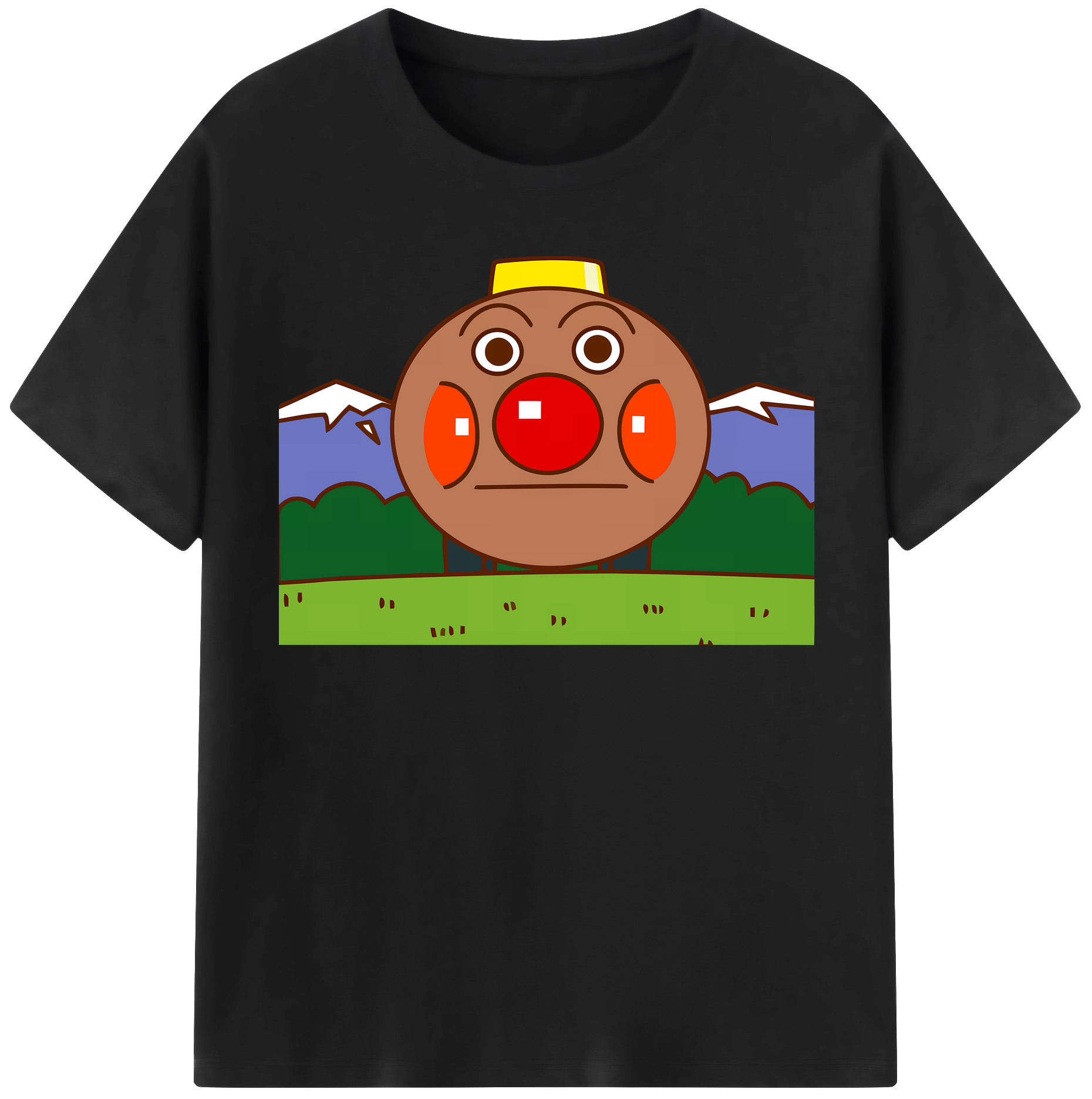 （画像用） アンパンマン Anpanman レディースカジュアルプリントTシャツ（綿100％）