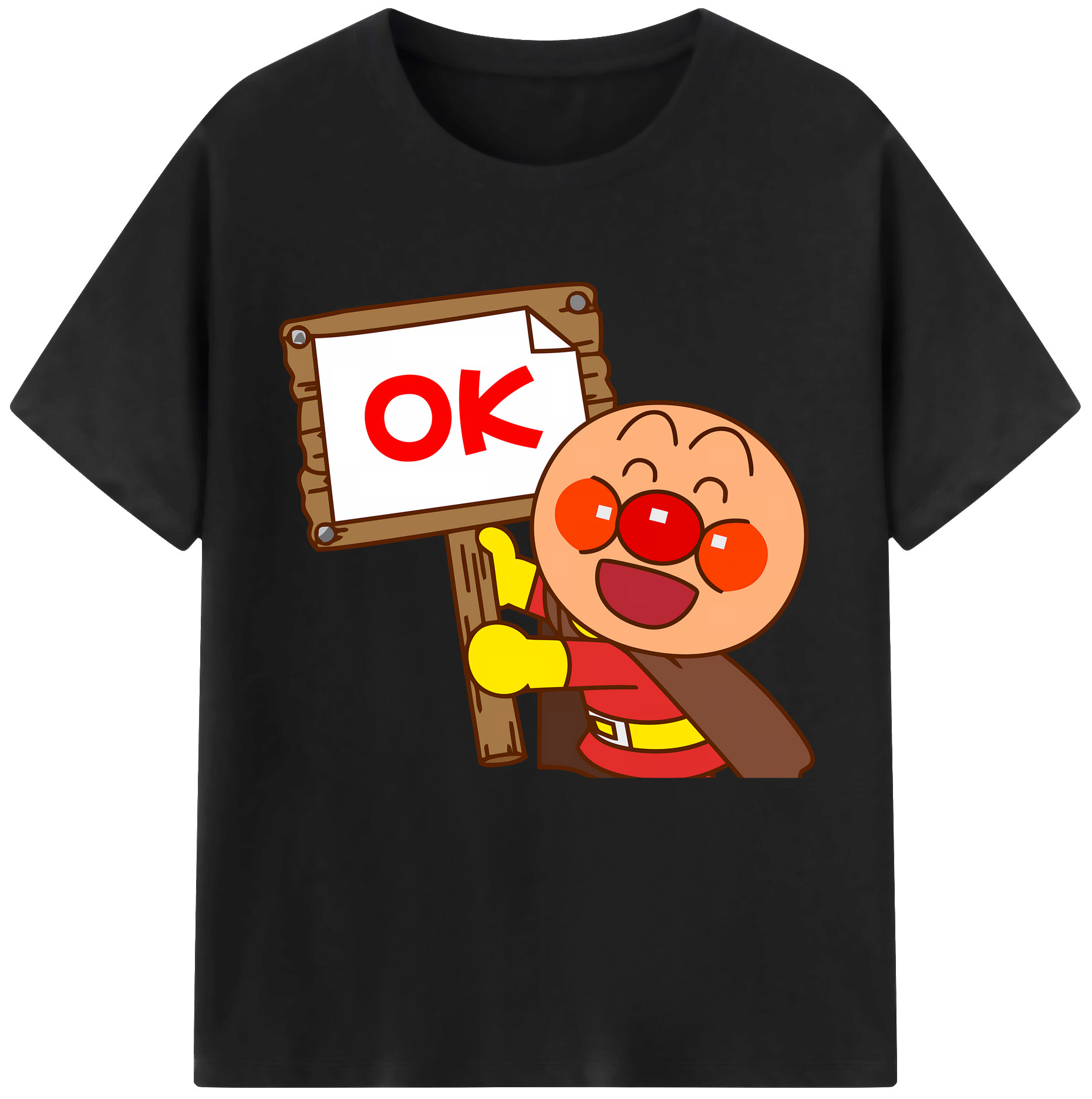 （画像用） アンパンマン Anpanman レディースカジュアルプリントTシャツ（綿100％）