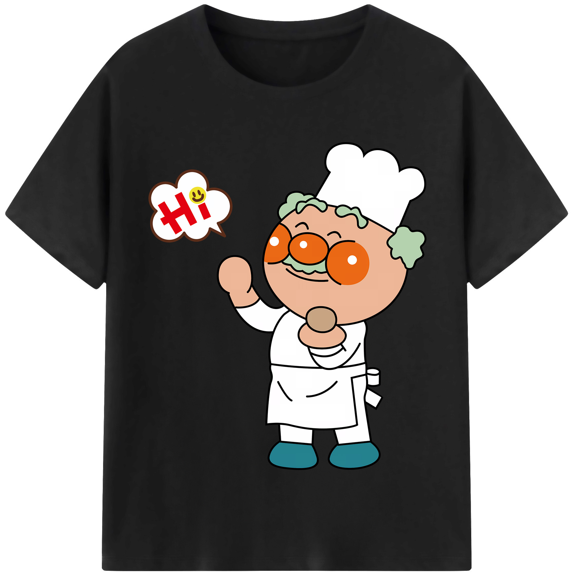 （画像用） アンパンマン Anpanman レディースカジュアルプリントTシャツ（綿100％）
