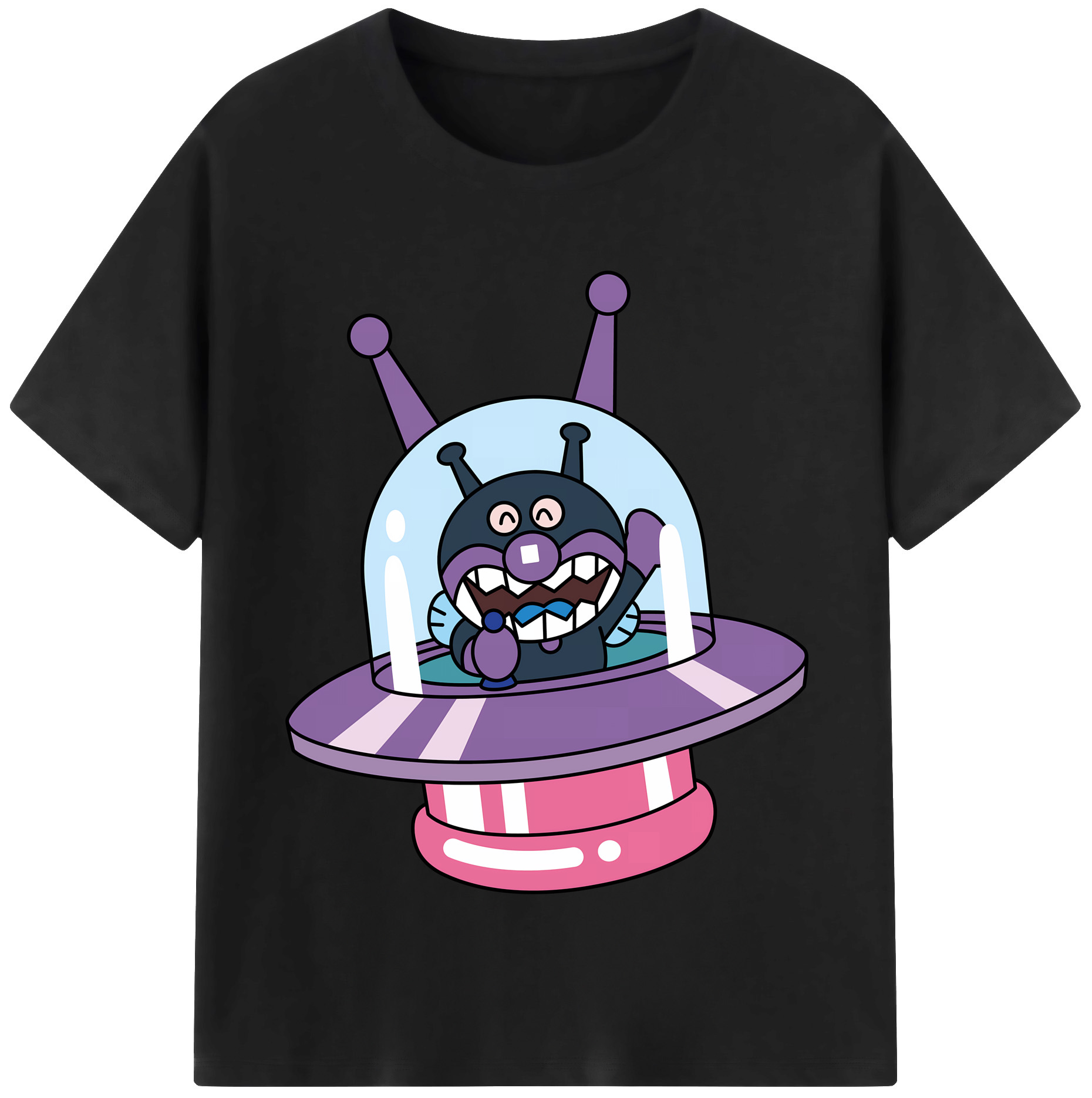 （画像用） アンパンマン Anpanman レディースカジュアルプリントTシャツ（綿100％）