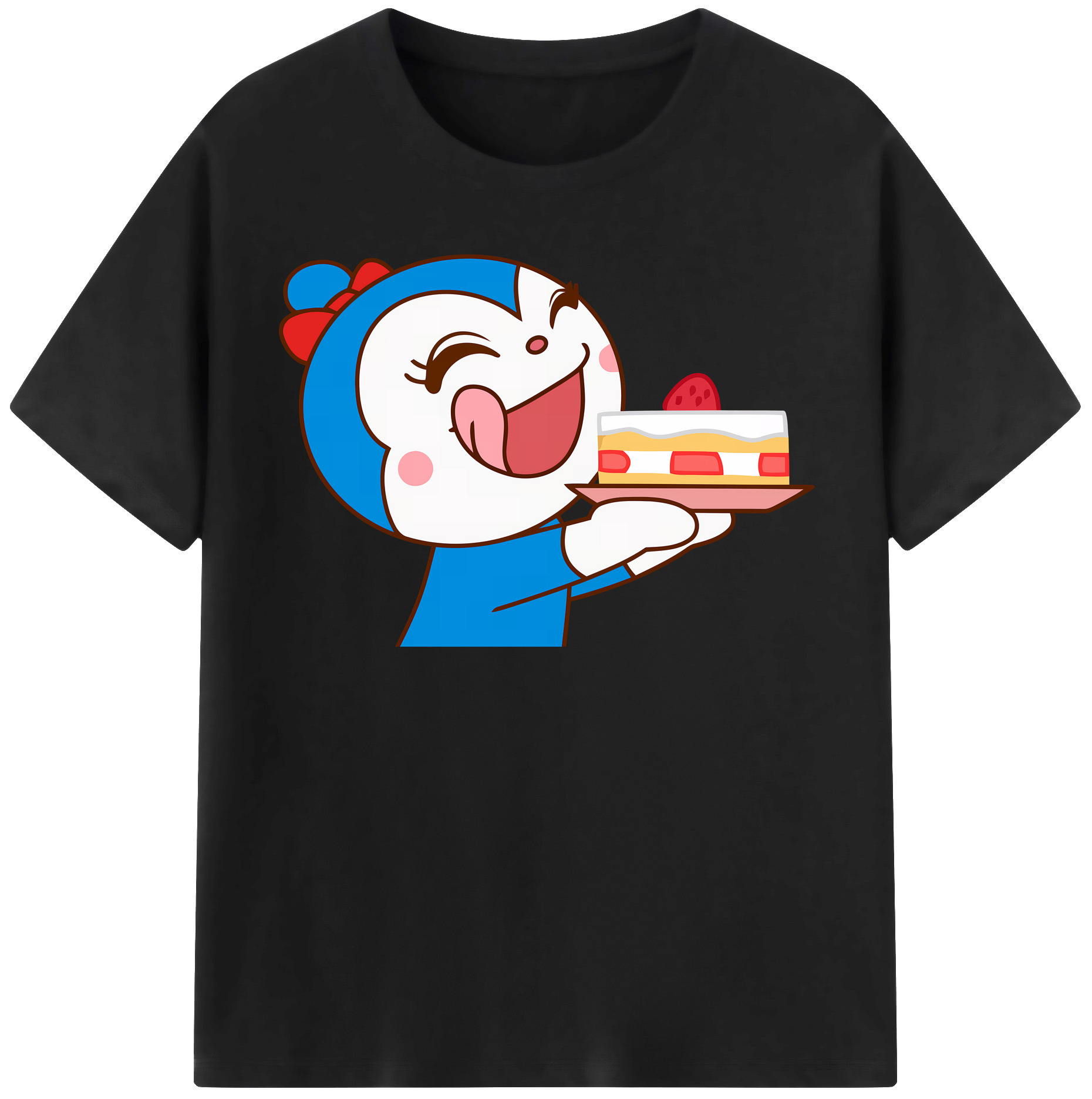 （画像用） アンパンマン Anpanman レディースカジュアルプリントTシャツ（綿100％）