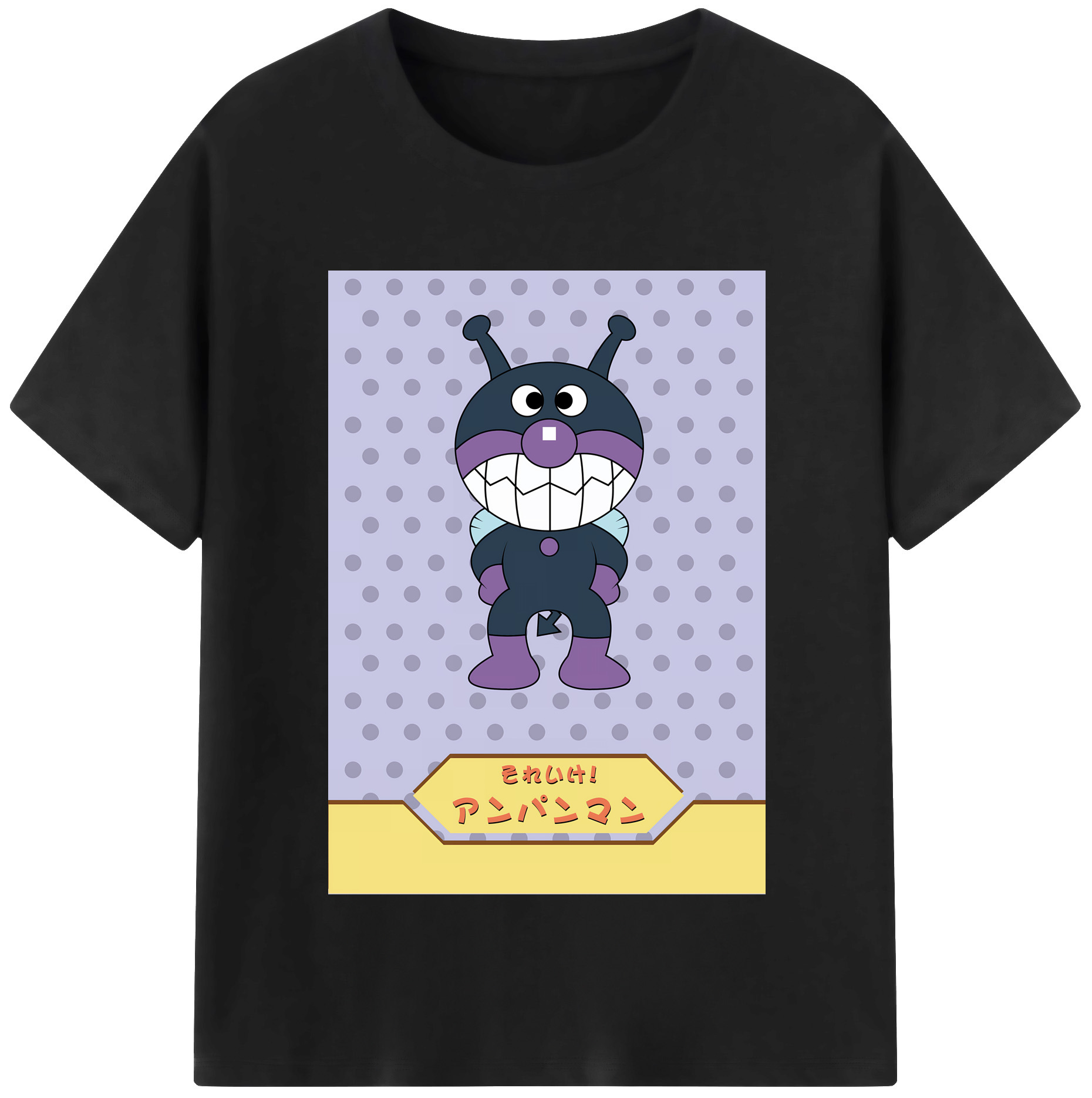 （画像用） アンパンマン Anpanman レディースカジュアルプリントTシャツ（綿100％）