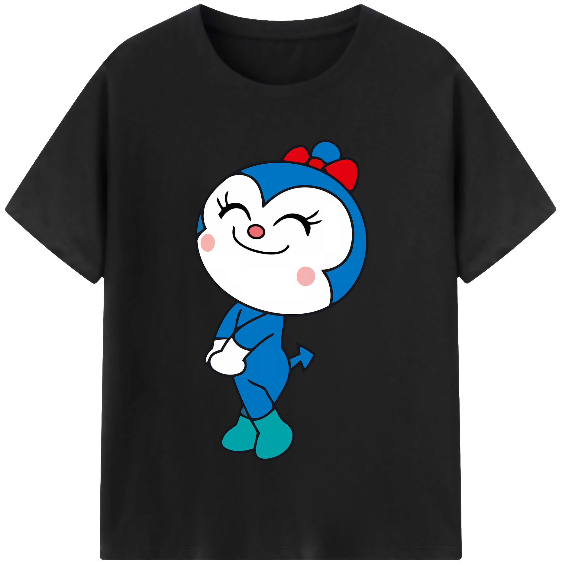 （画像用） アンパンマン Anpanman レディースカジュアルプリントTシャツ（綿100％）