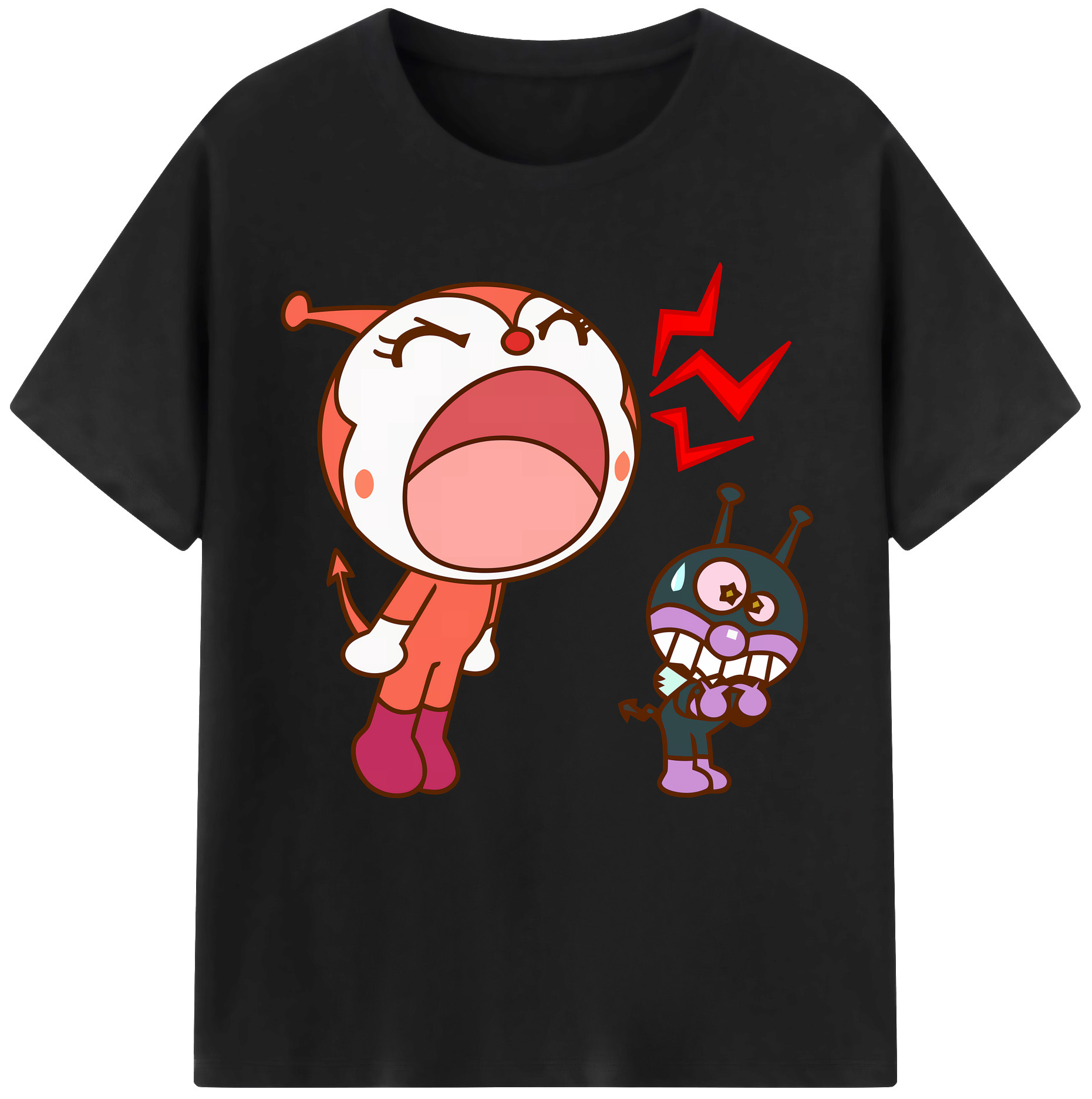 （画像用） アンパンマン Anpanman レディースカジュアルプリントTシャツ（綿100％）