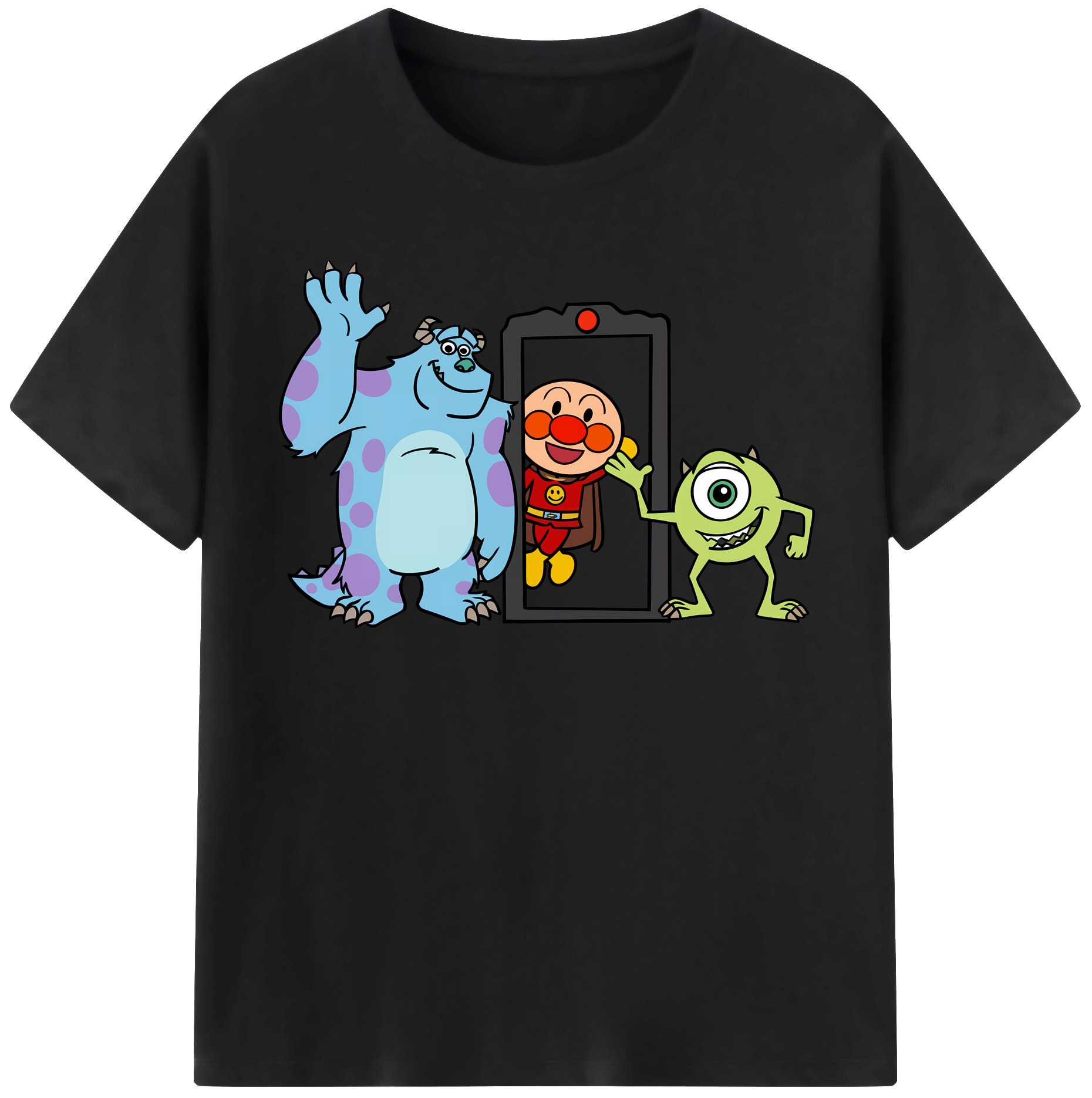 （画像用） アンパンマン Anpanman レディースカジュアルプリントTシャツ（綿100％）