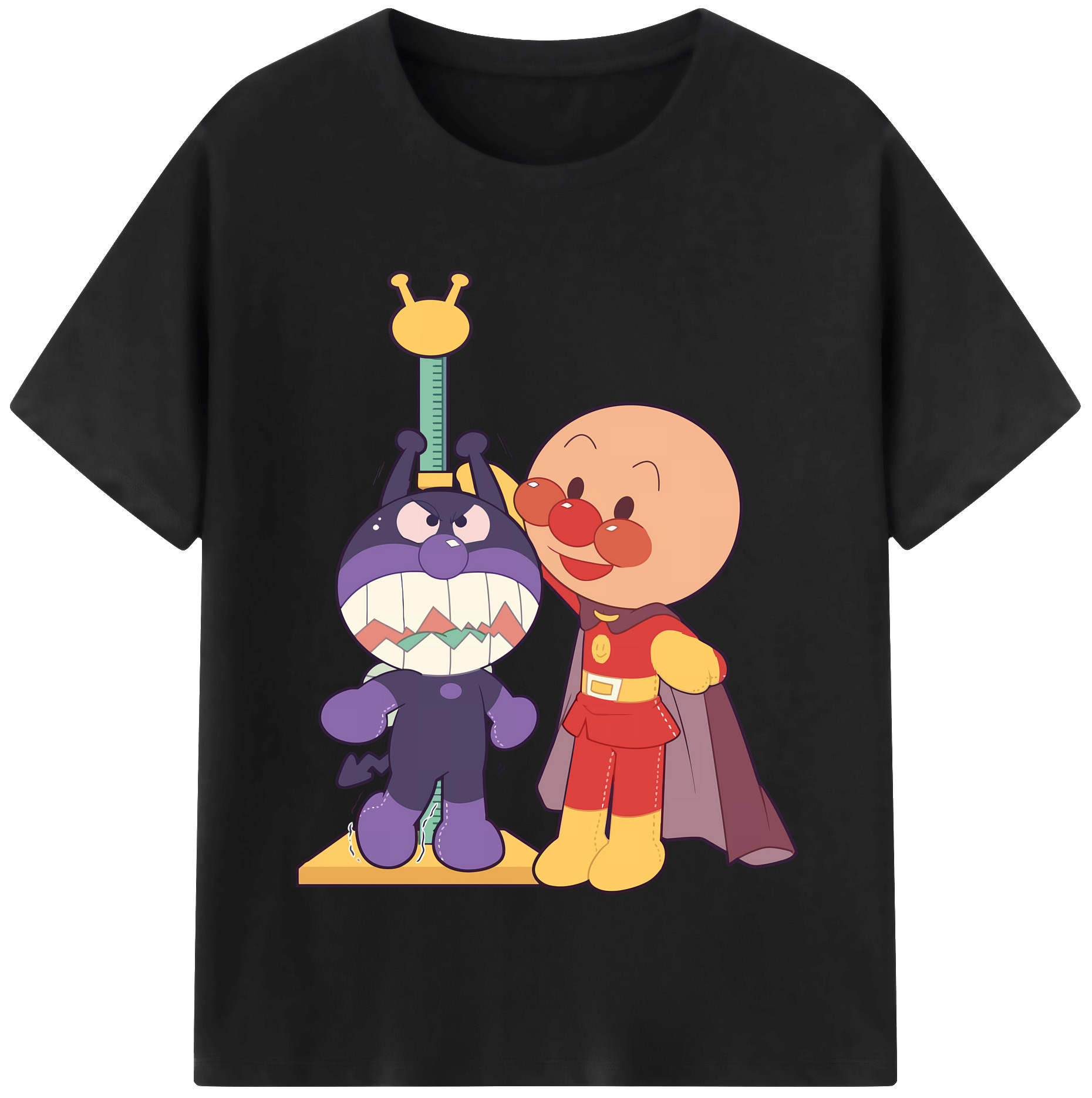 （画像用） アンパンマン Anpanman レディースカジュアルプリントTシャツ（綿100％）