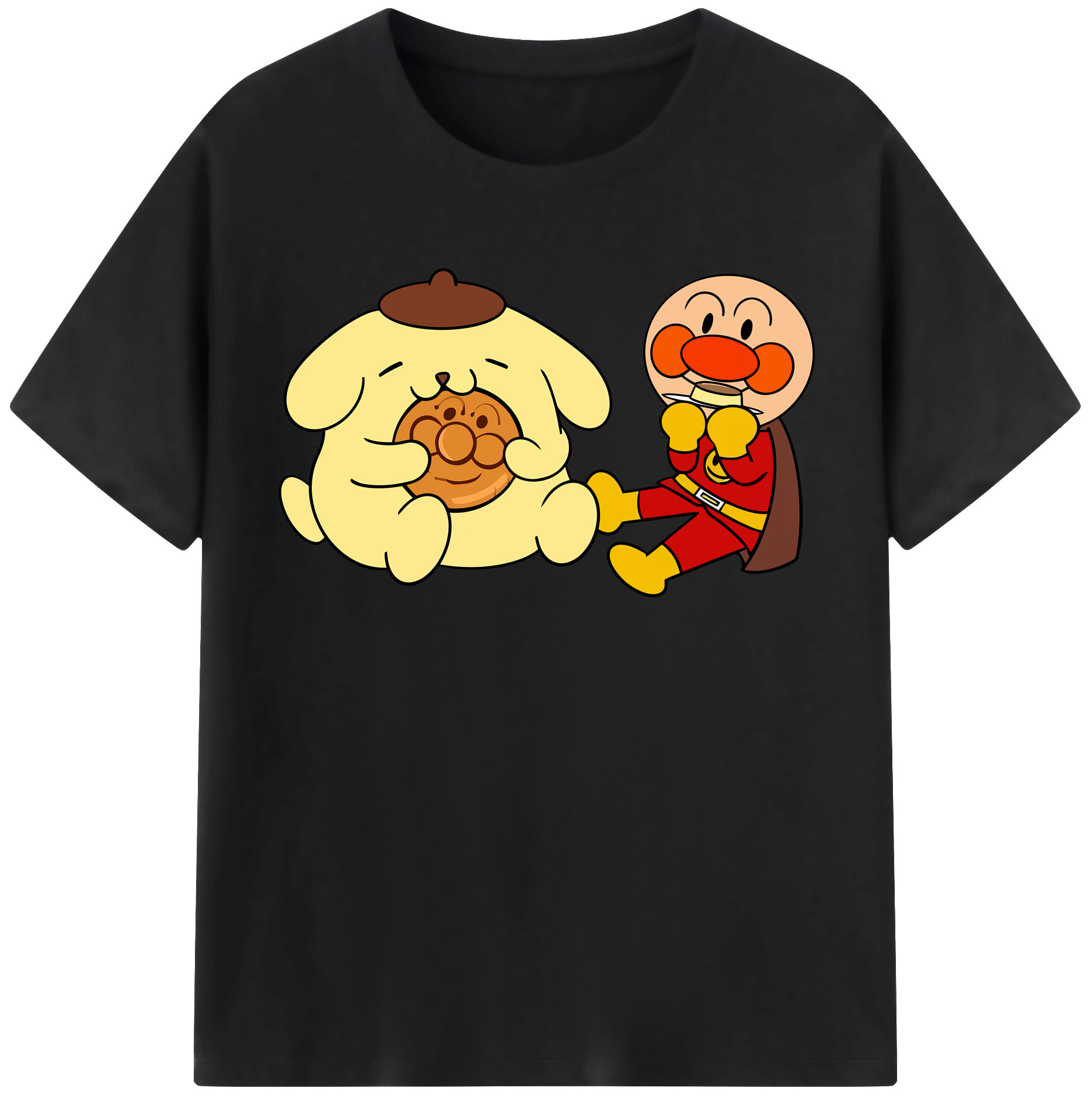 （画像用） アンパンマン Anpanman レディースカジュアルプリントTシャツ（綿100％）