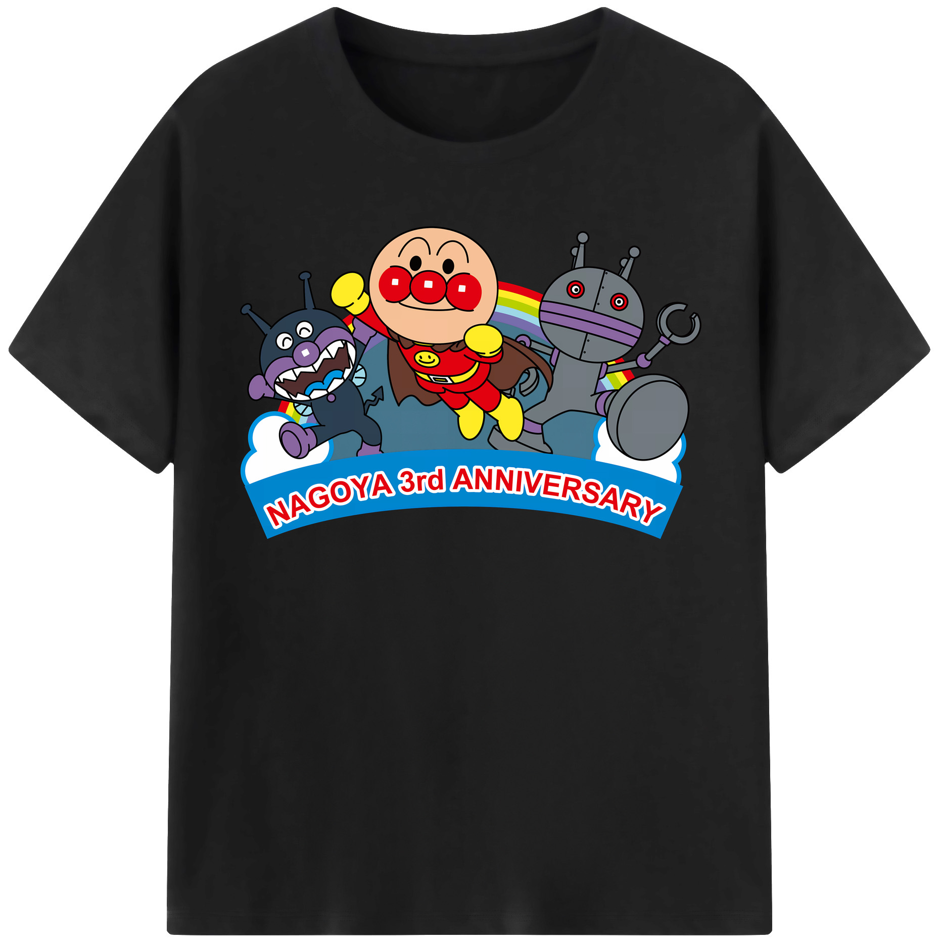 （画像用） アンパンマン Anpanman レディースカジュアルプリントTシャツ（綿100％）