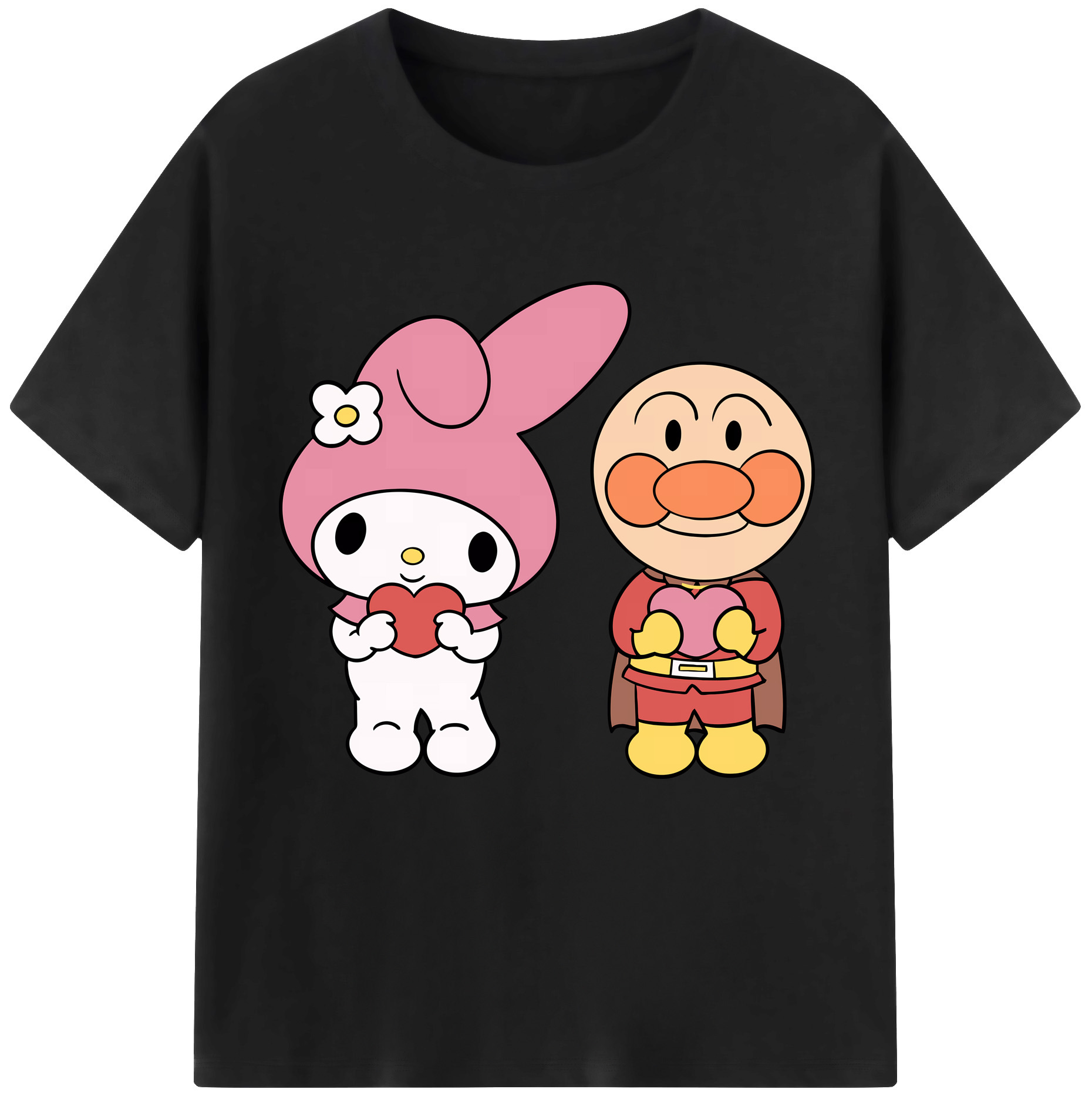 （画像用） アンパンマン Anpanman レディースカジュアルプリントTシャツ（綿100％）