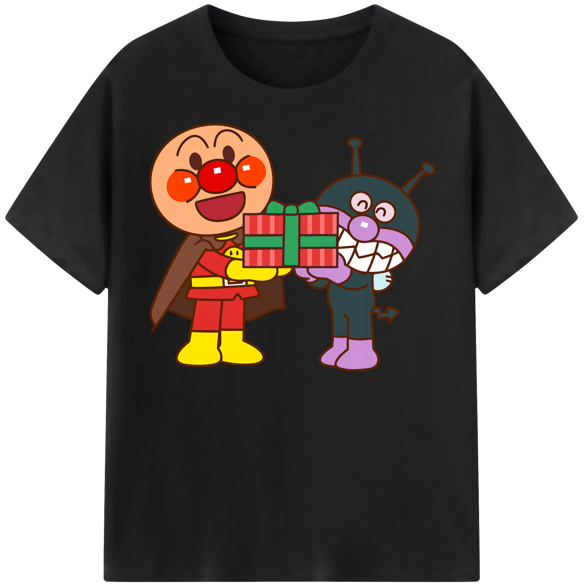 （画像用） アンパンマン Anpanman レディースカジュアルプリントTシャツ（綿100％）