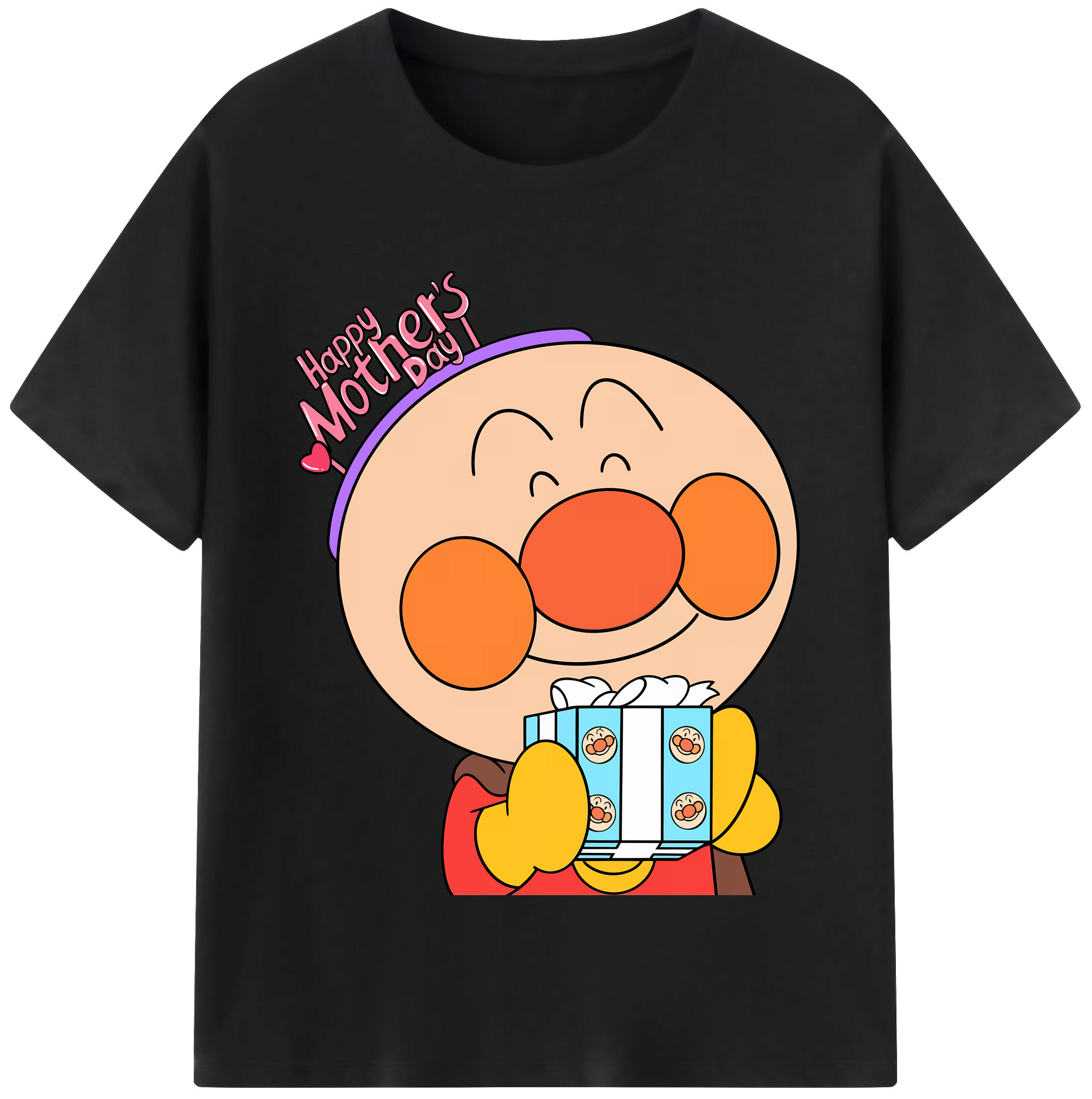 （画像用） アンパンマン Anpanman レディースカジュアルプリントTシャツ（綿100％）