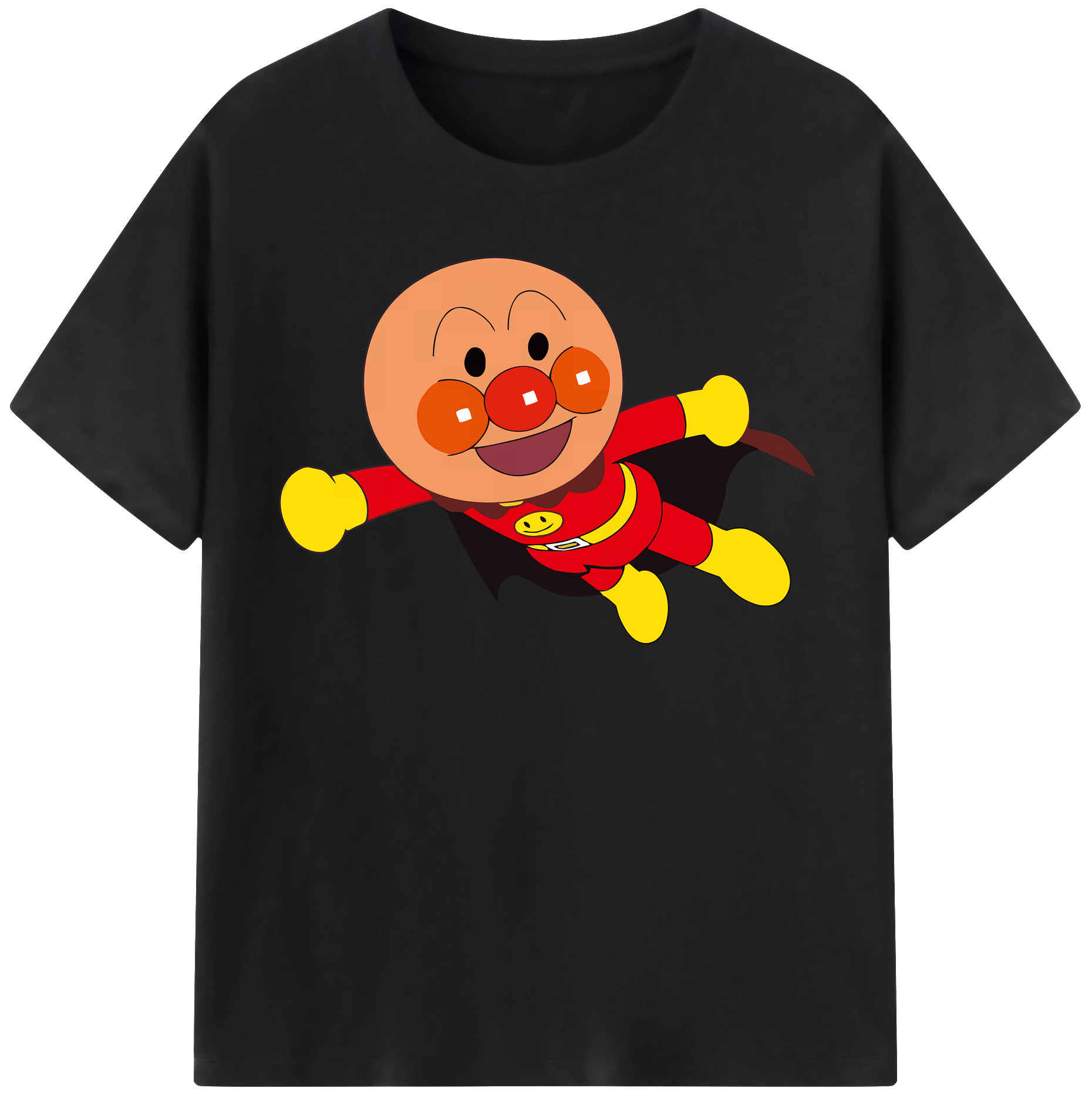 （画像用） アンパンマン Anpanman レディースカジュアルプリントTシャツ（綿100％）