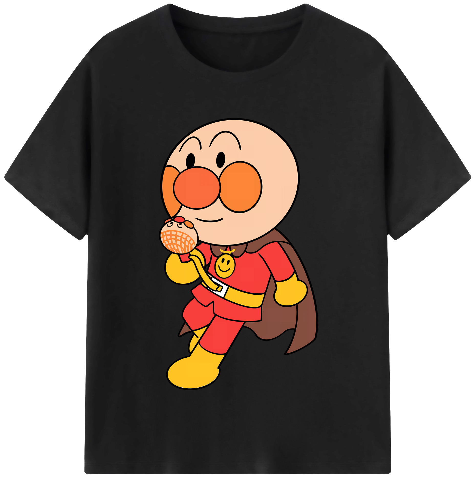 （画像用） アンパンマン Anpanman レディースカジュアルプリントTシャツ（綿100％）