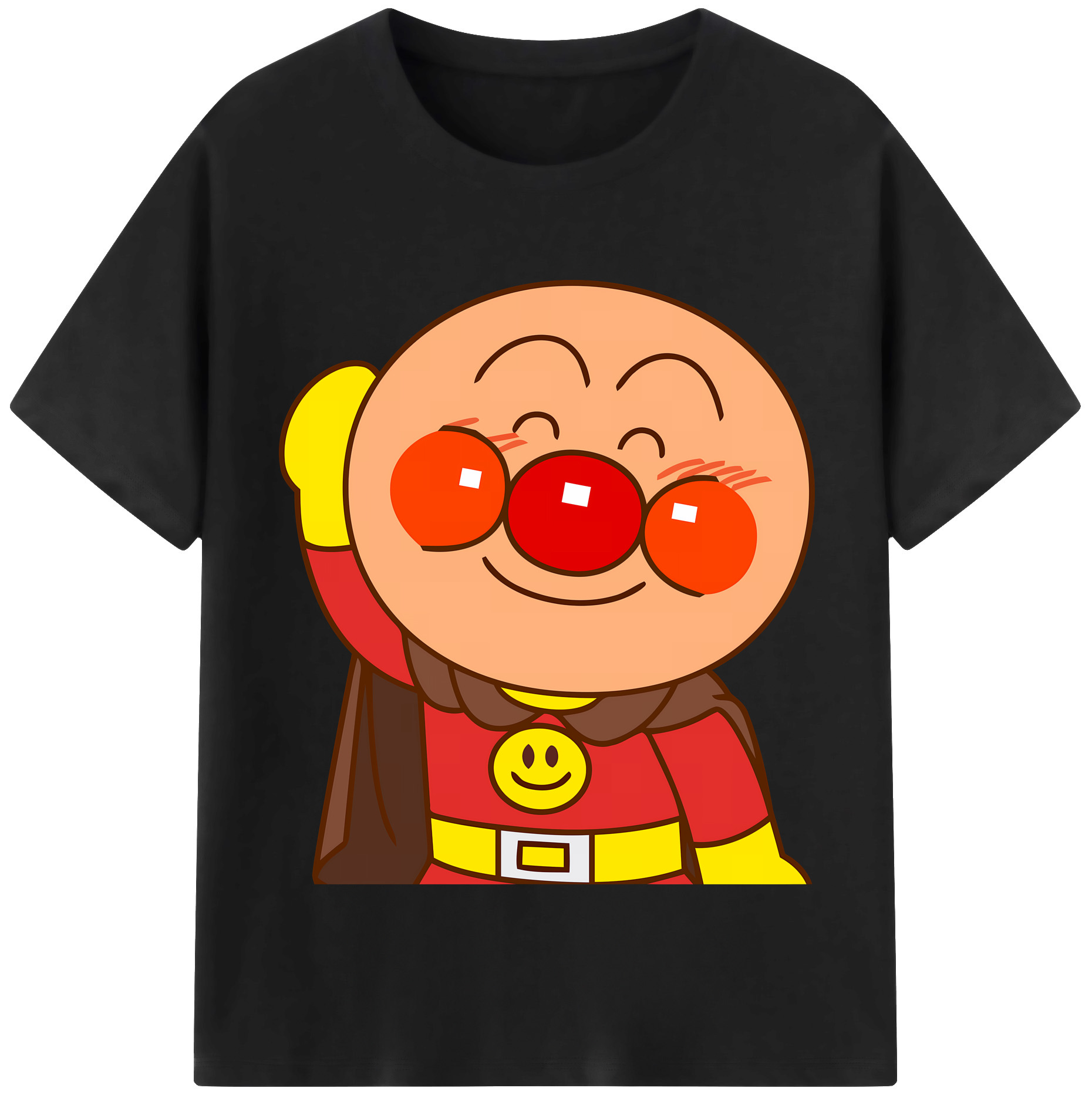 （画像用） アンパンマン Anpanman レディースカジュアルプリントTシャツ（綿100％）