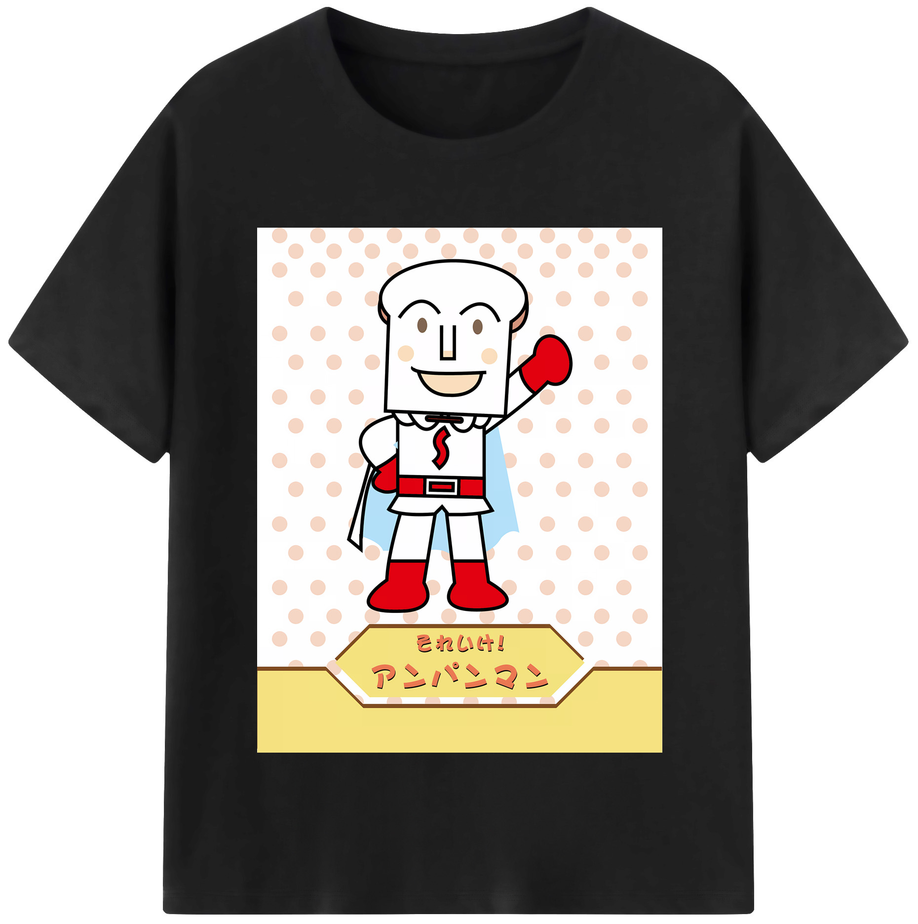 （画像用） アンパンマン Anpanman レディースカジュアルプリントTシャツ（綿100％）