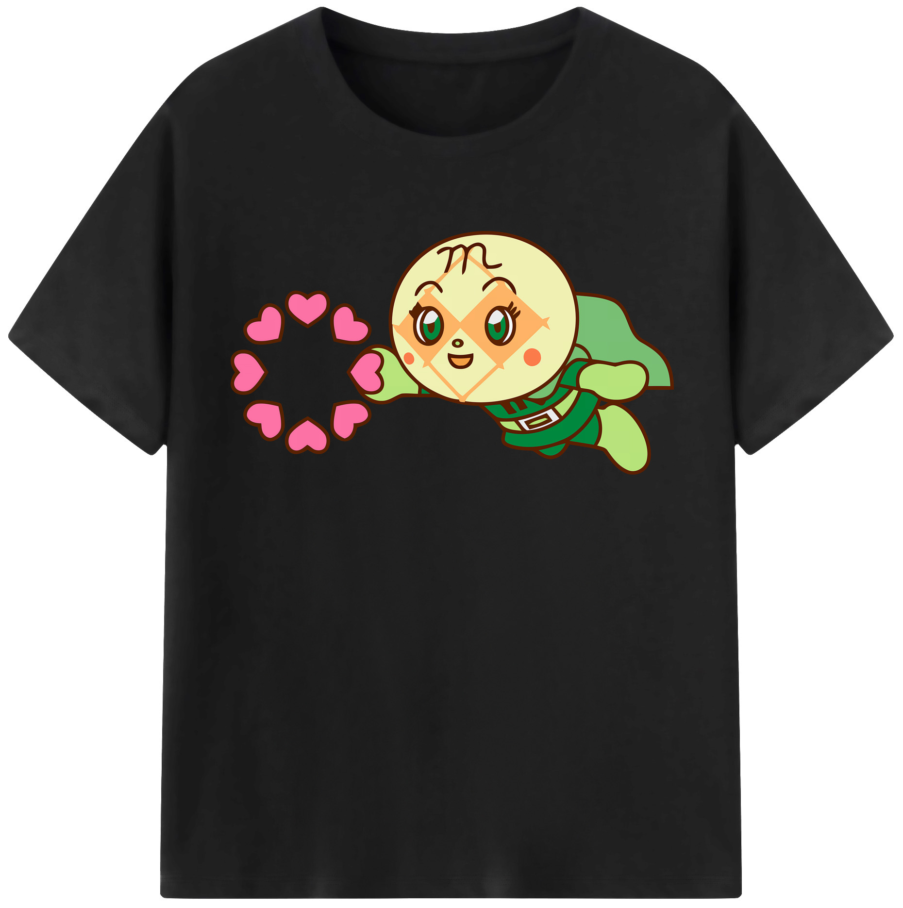 （画像用） アンパンマン Anpanman レディースカジュアルプリントTシャツ（綿100％）