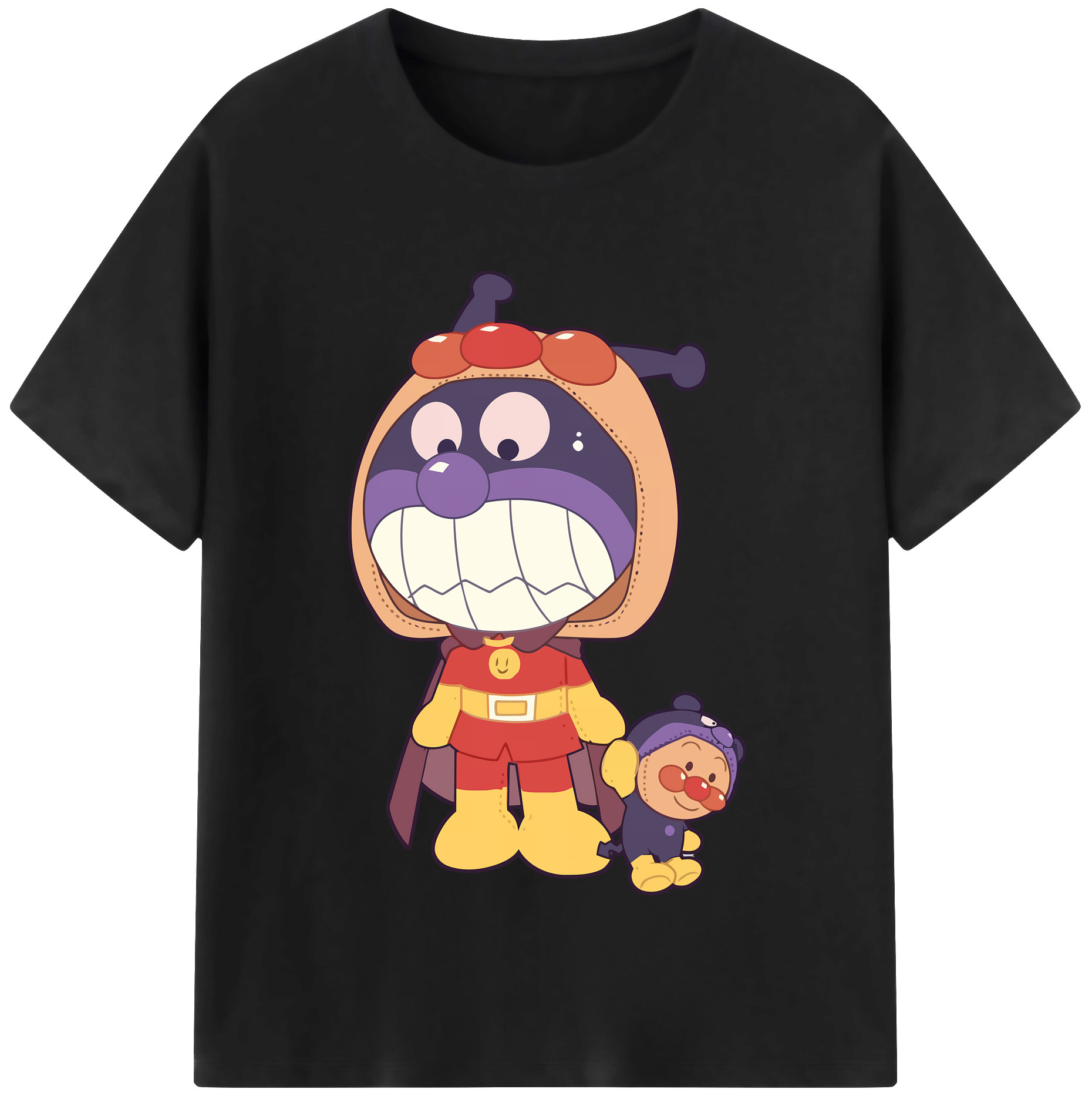 （画像用） アンパンマン Anpanman レディースカジュアルプリントTシャツ（綿100％）
