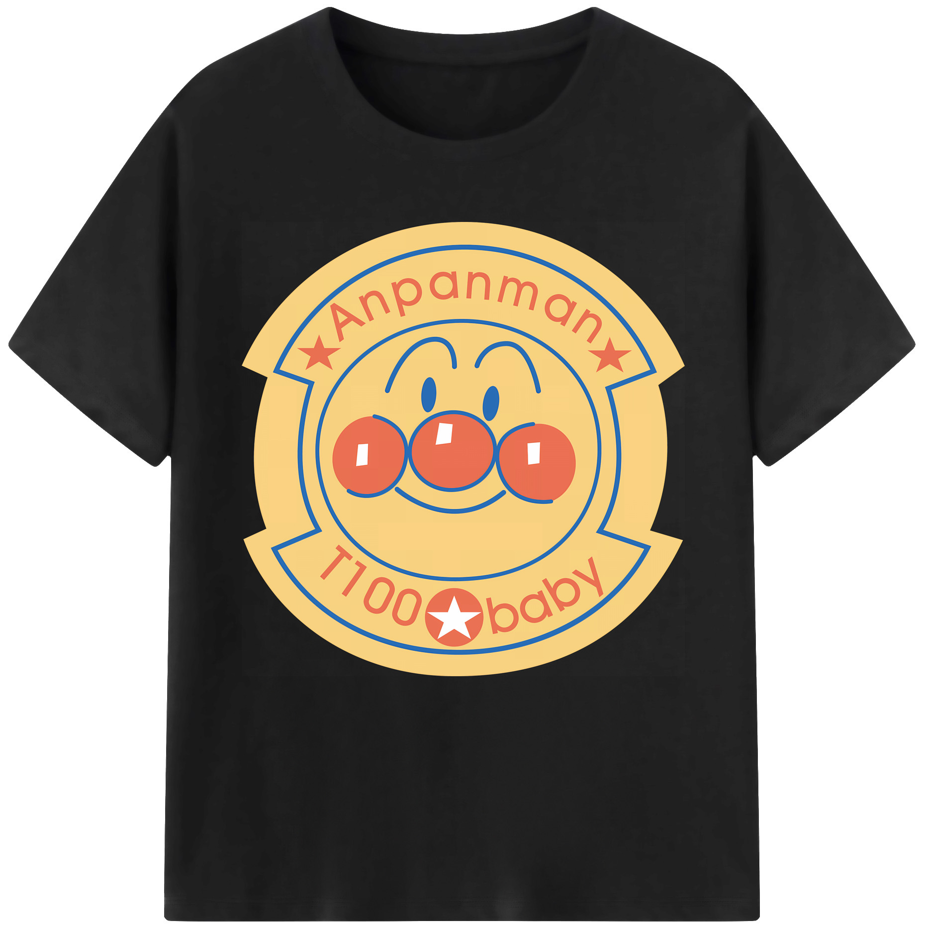 （画像用） アンパンマン Anpanman レディースカジュアルプリントTシャツ（綿100％）