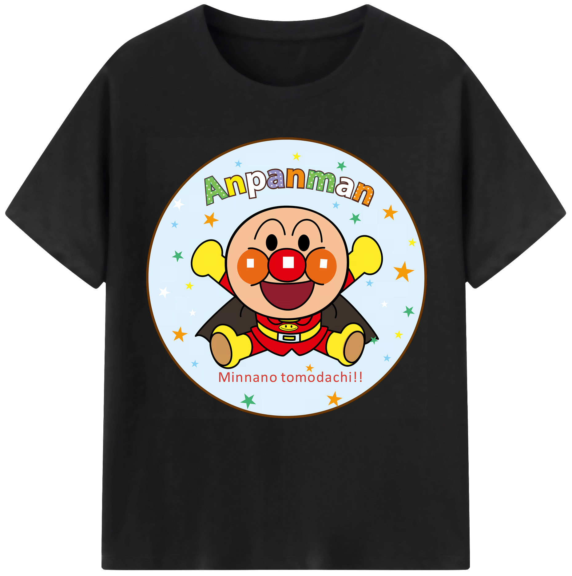 （画像用） アンパンマン Anpanman レディースカジュアルプリントTシャツ（綿100％）