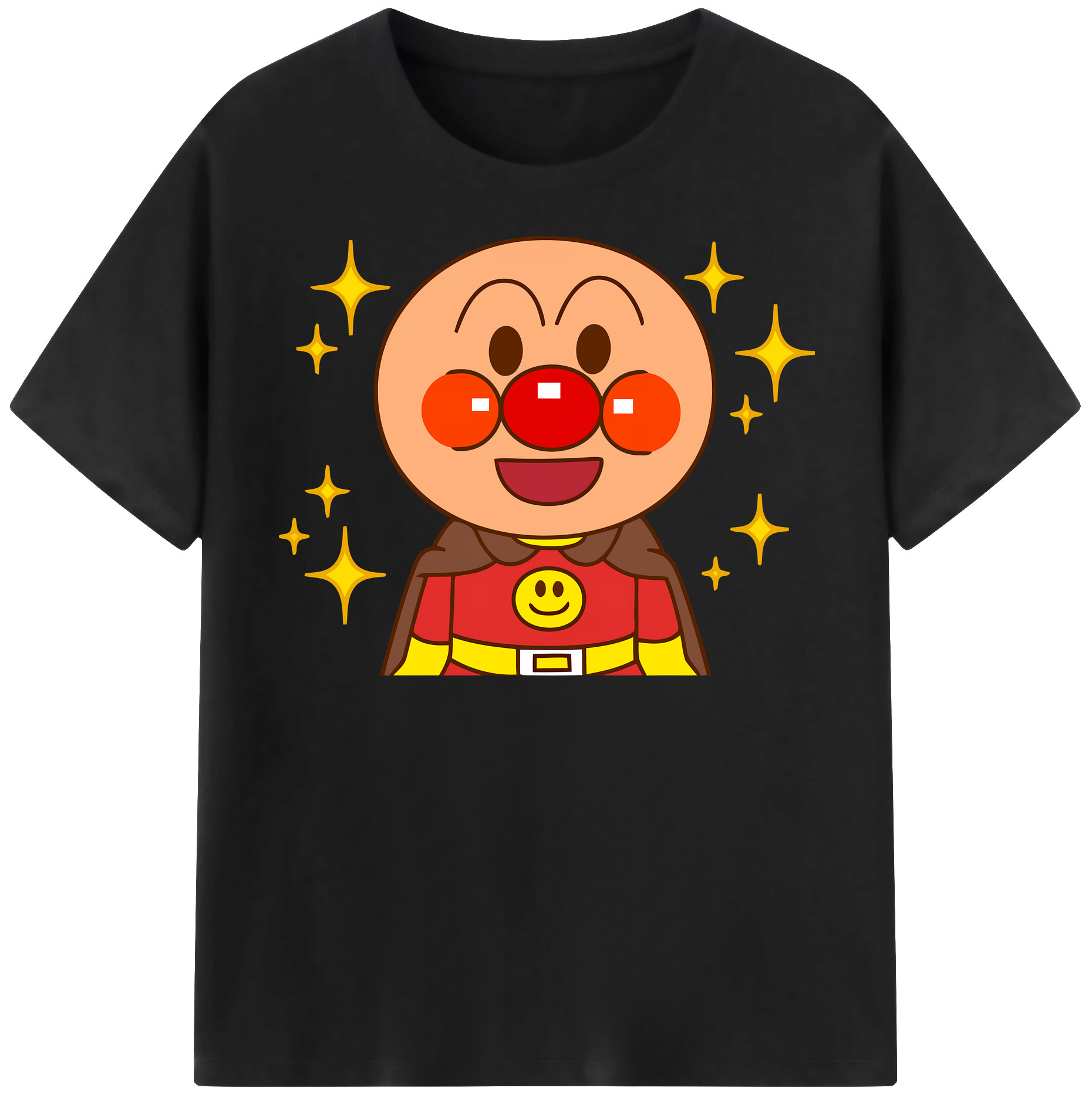 （画像用） アンパンマン Anpanman レディースカジュアルプリントTシャツ（綿100％）