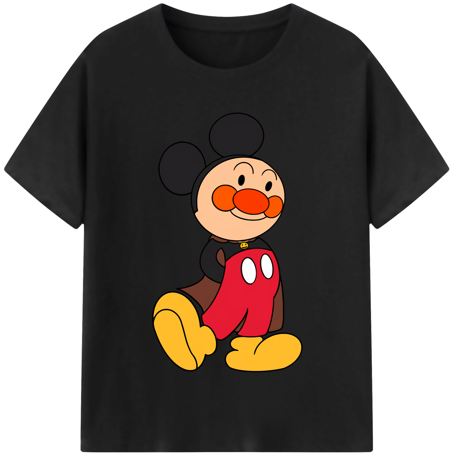 （画像用） アンパンマン Anpanman レディースカジュアルプリントTシャツ（綿100％）