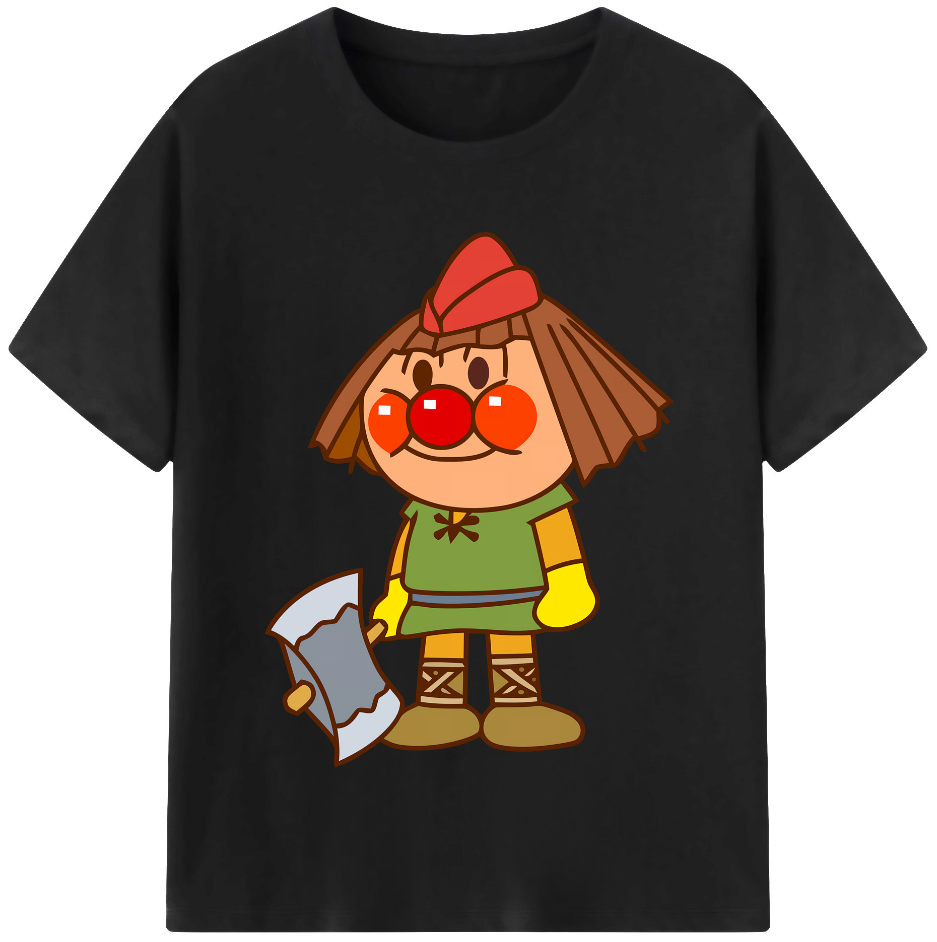（画像用） アンパンマン Anpanman レディースカジュアルプリントTシャツ（綿100％）