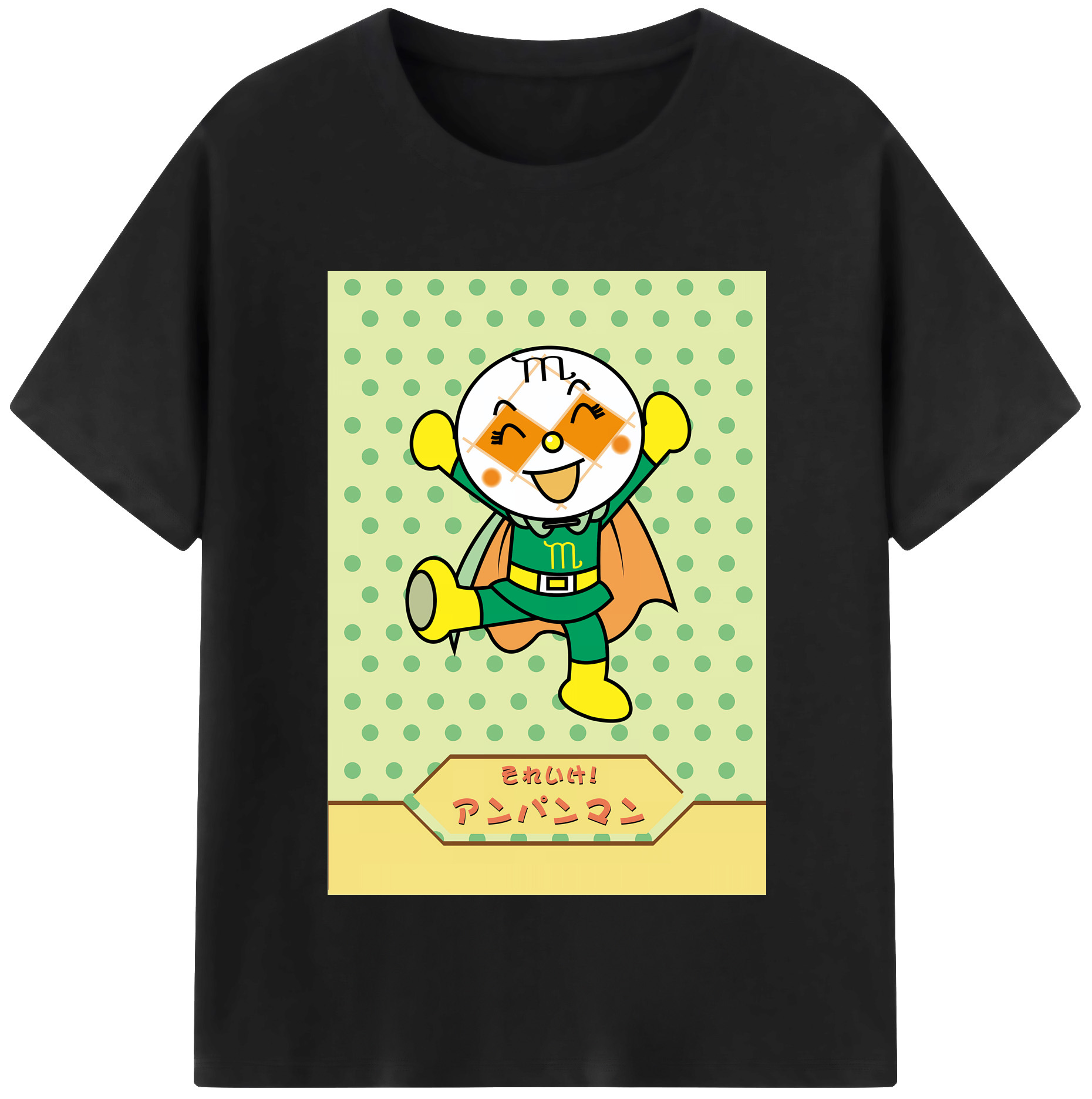 （画像用） アンパンマン Anpanman レディースカジュアルプリントTシャツ（綿100％）
