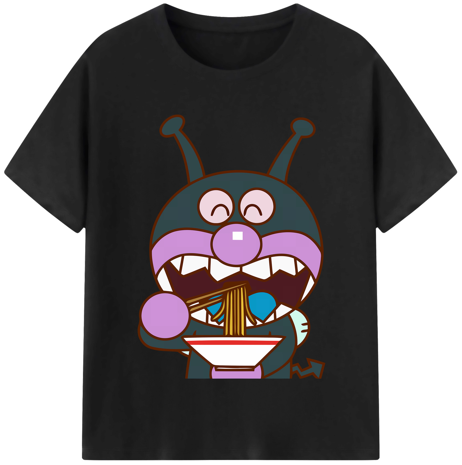 （画像用） アンパンマン Anpanman レディースカジュアルプリントTシャツ（綿100％）