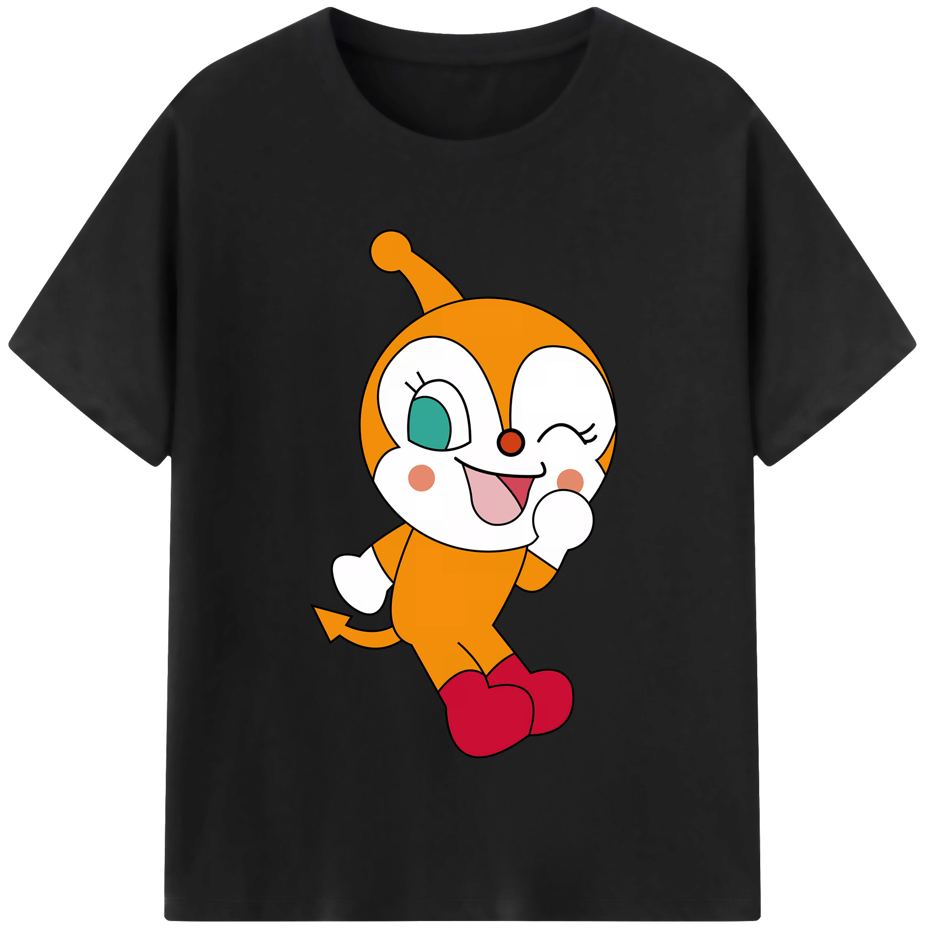 （画像用） アンパンマン Anpanman レディースカジュアルプリントTシャツ（綿100％）