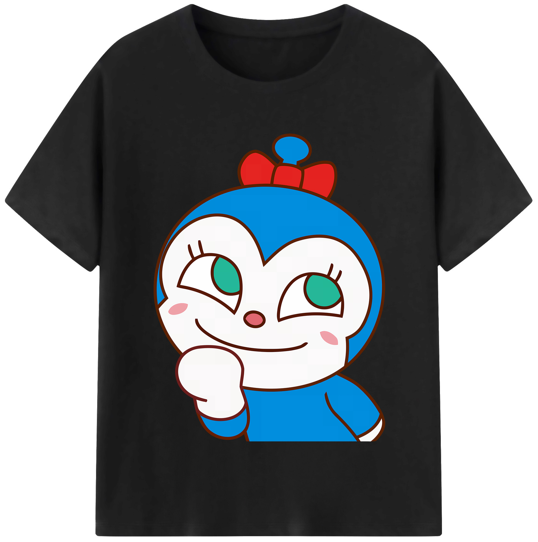 （画像用） アンパンマン Anpanman レディースカジュアルプリントTシャツ（綿100％）