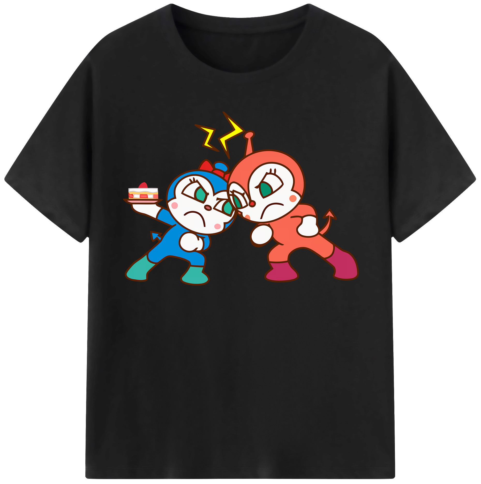 （画像用） アンパンマン Anpanman レディースカジュアルプリントTシャツ（綿100％）